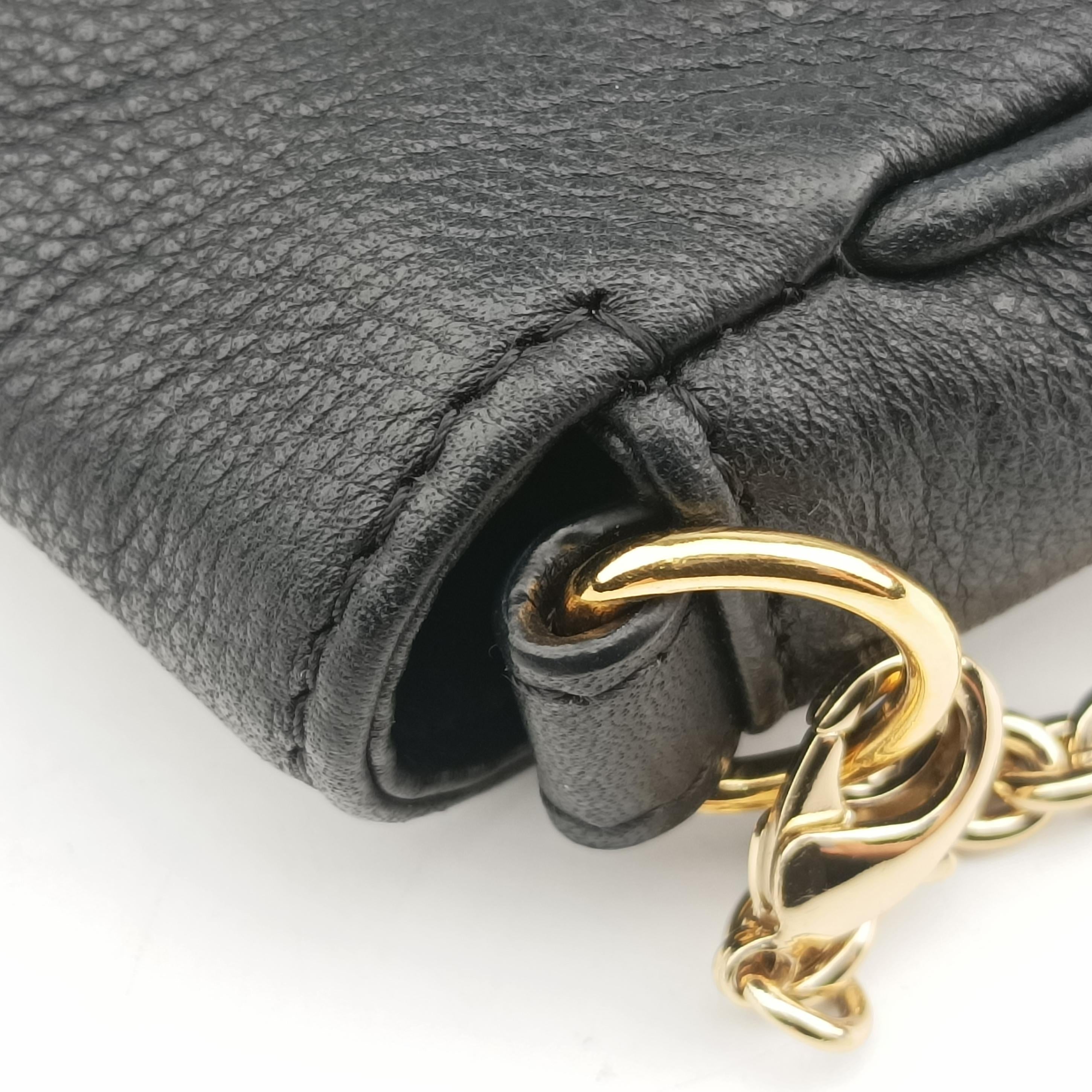 Fendista Pochette Black Leather 8M0276 8M0276-ANG 129-2516フェンディスタ ポシェット ブラック レザー 8M0276 8M0276-ANG 129-2516