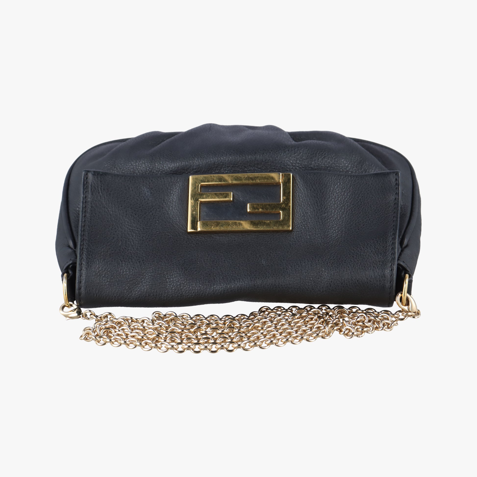 Fendista Pochette Black Leather 8M0276 8M0276-ANG 129-2516フェンディスタ ポシェット ブラック レザー 8M0276 8M0276-ANG 129-2516