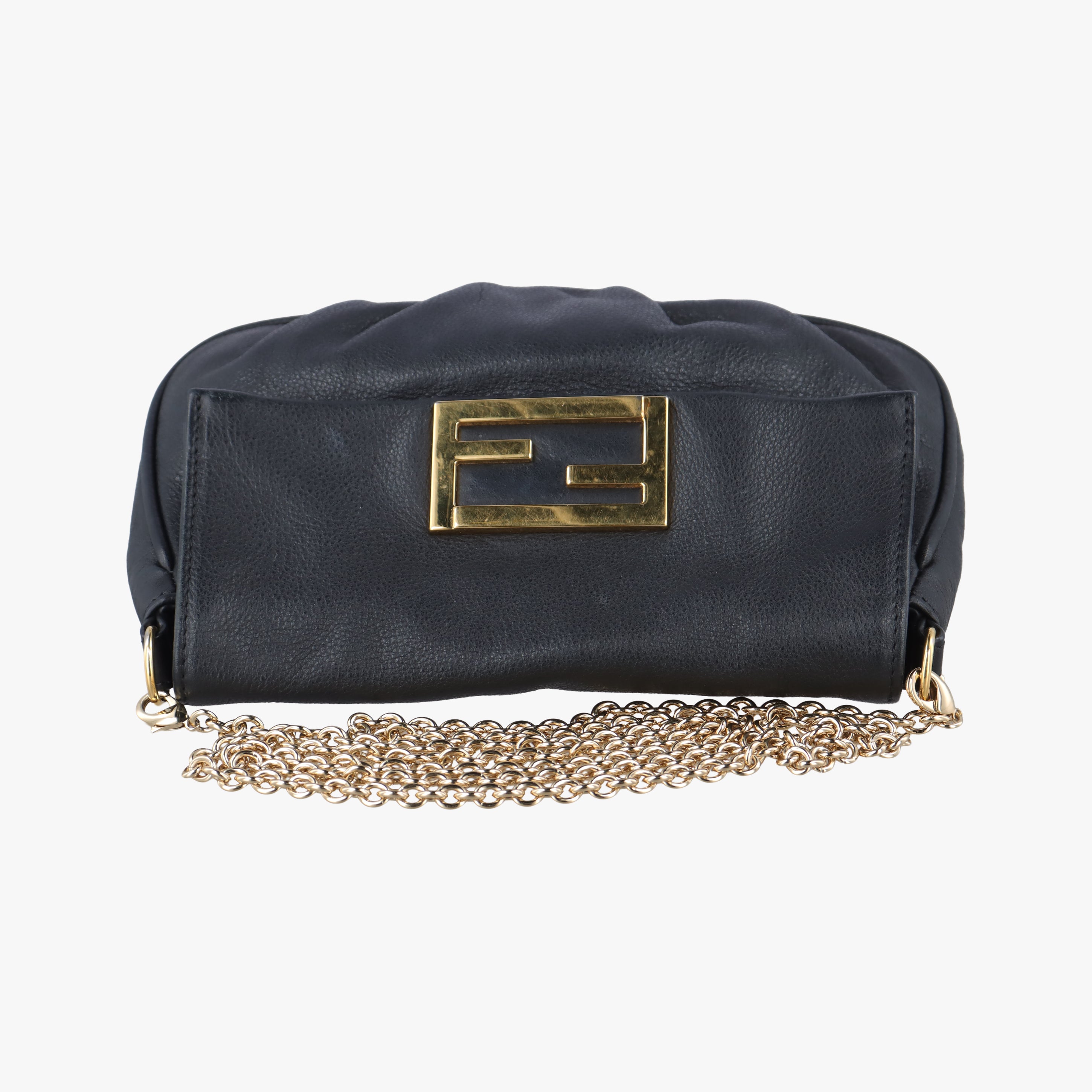 Fendista Pochette Black Leather 8M0276 8M0276-ANG 129-2516フェンディスタ ポシェット ブラック レザー 8M0276 8M0276-ANG 129-2516