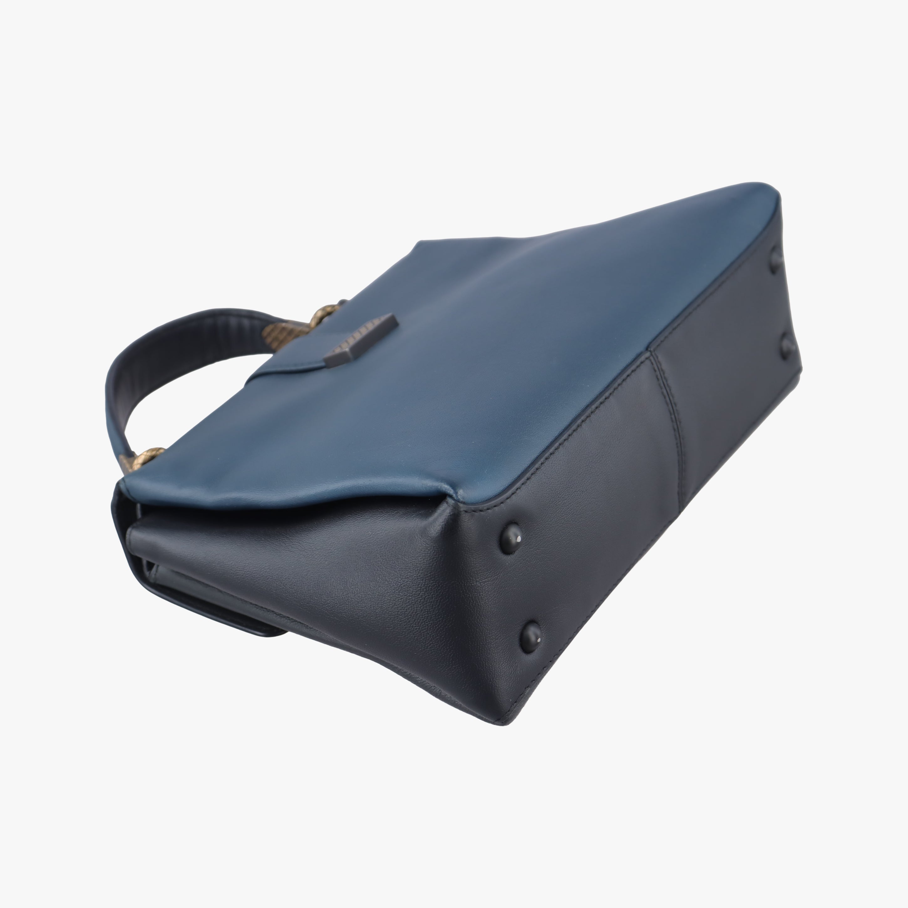 Tricolor Piazza Blue×Black leather B07285866Fトリコロールピアッザ ブルー×ブラック レザー B07285866F