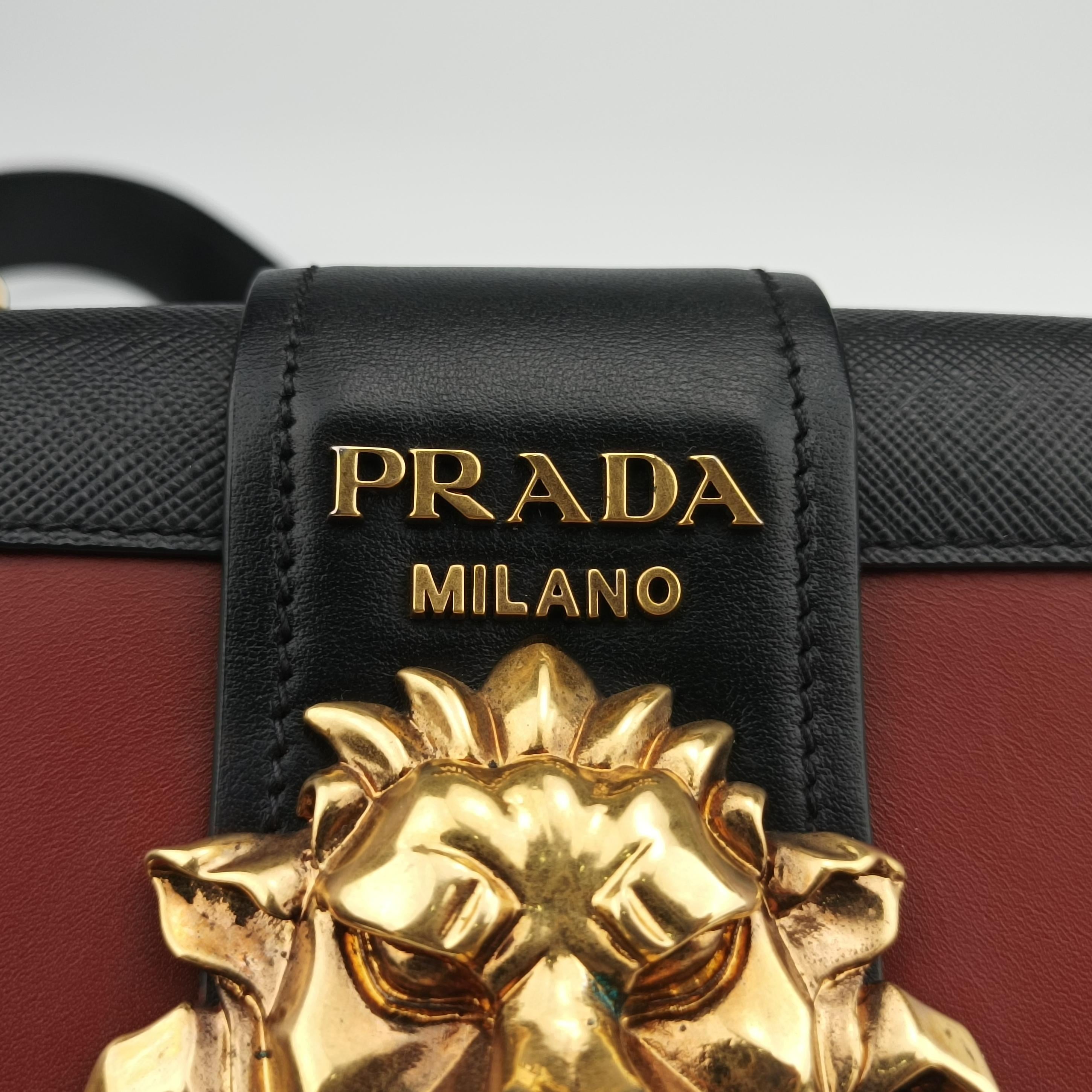 Animalier Cahier Lions Head Red×black Leather 1BD089 25カイエ ライオンヘッド レッド×ブラック レザー 1BD089 25