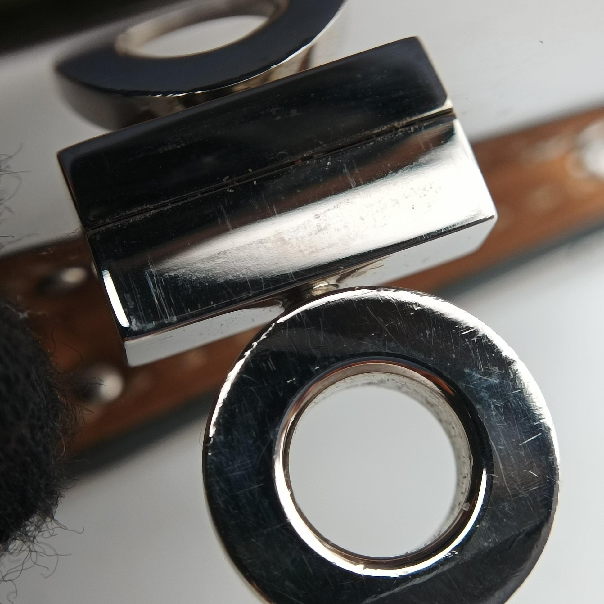 Kelly Style Lock Green×silver Leather □Q N 1 50ケリー スタイル ロック グリーン×シルバー レザー □Q N 1 50