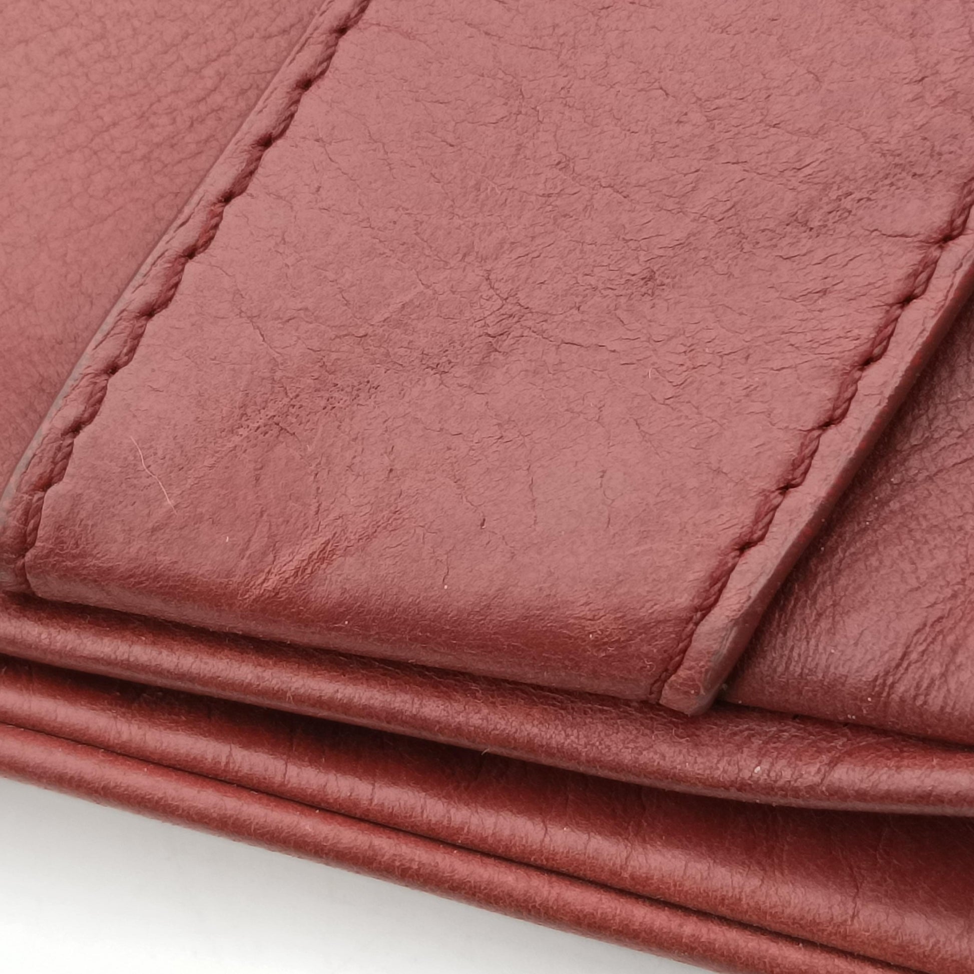 Gaucho burgundy x Orange Leather 02-MA-0016ガウチョ ワインレッド×オレンジ レザー 02-MA-0016