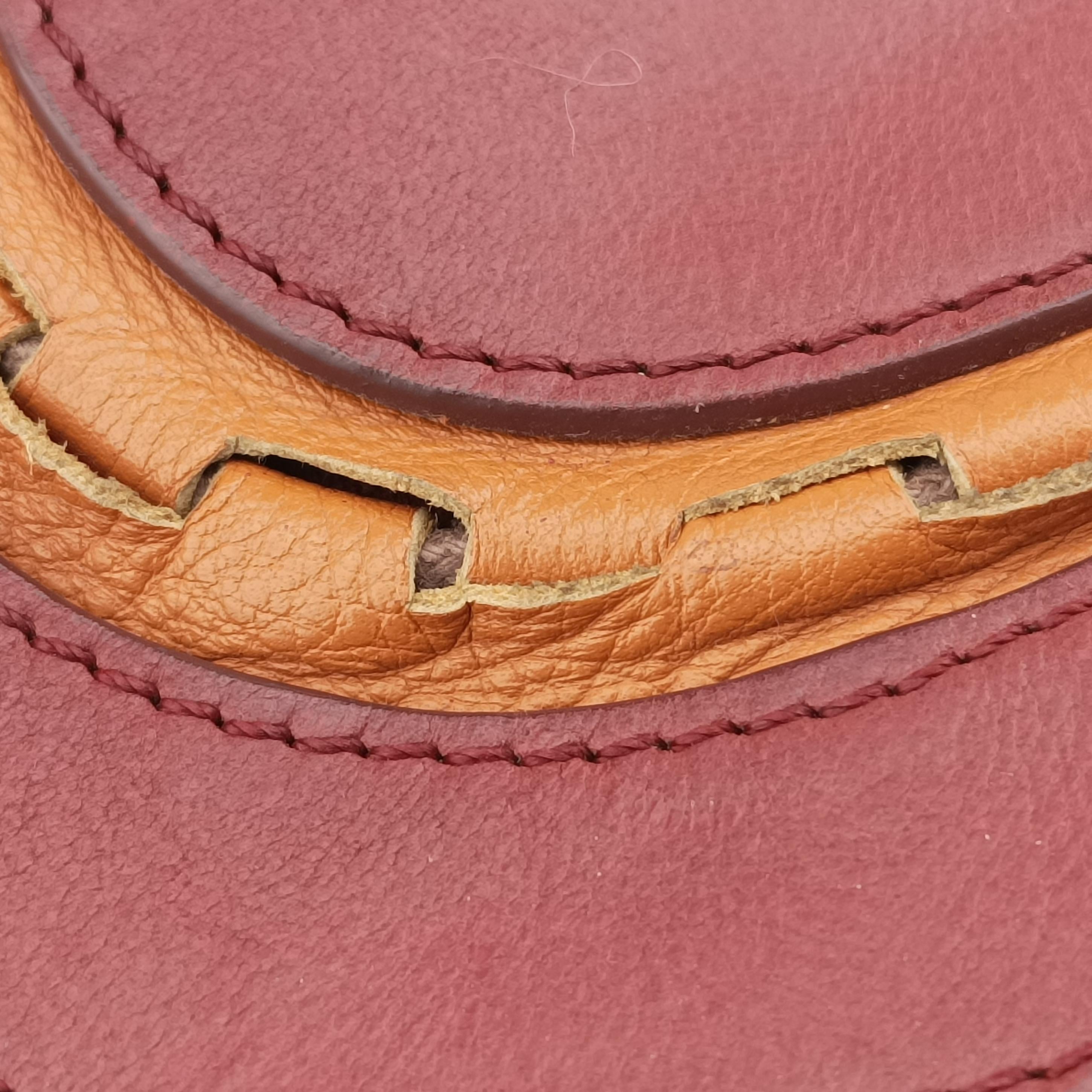 Gaucho burgundy x Orange Leather 02-MA-0016ガウチョ ワインレッド×オレンジ レザー 02-MA-0016