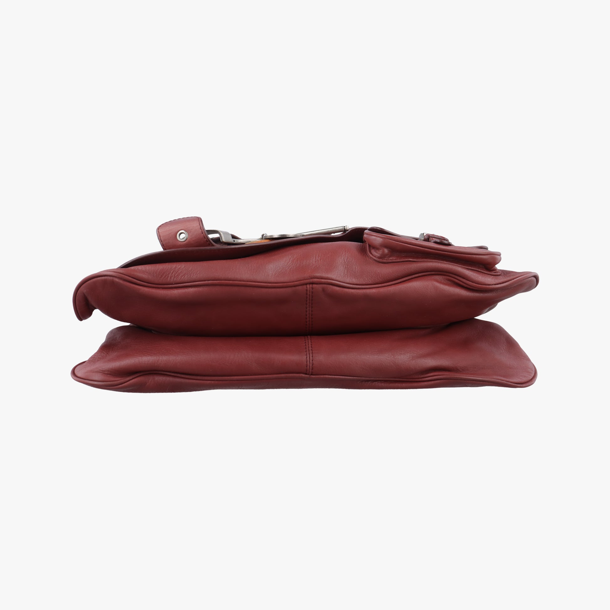 Gaucho burgundy x Orange Leather 02-MA-0016ガウチョ ワインレッド×オレンジ レザー 02-MA-0016