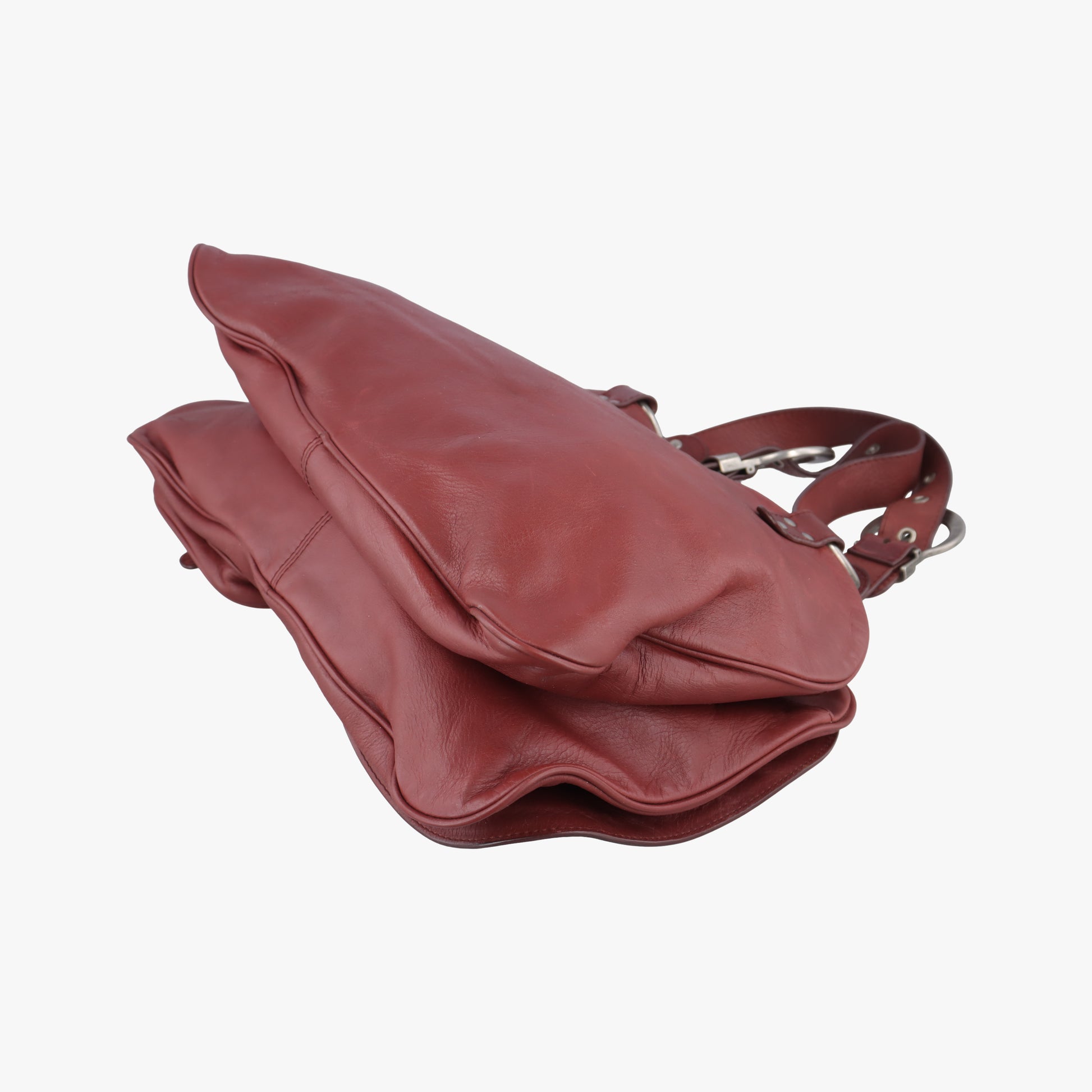 Gaucho burgundy x Orange Leather 02-MA-0016ガウチョ ワインレッド×オレンジ レザー 02-MA-0016