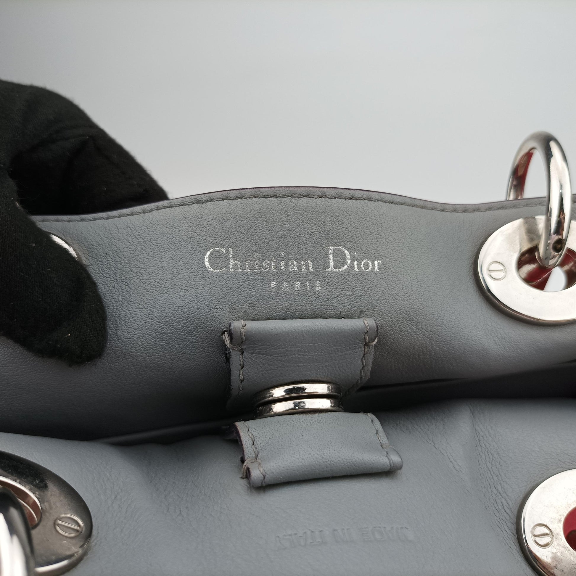 Diorissimo Pink x Beige x Light Blue Leather 09-MA-0134ディオリッシモ ピンク×ベージュ×ライトブルー レザー 09-MA-0134