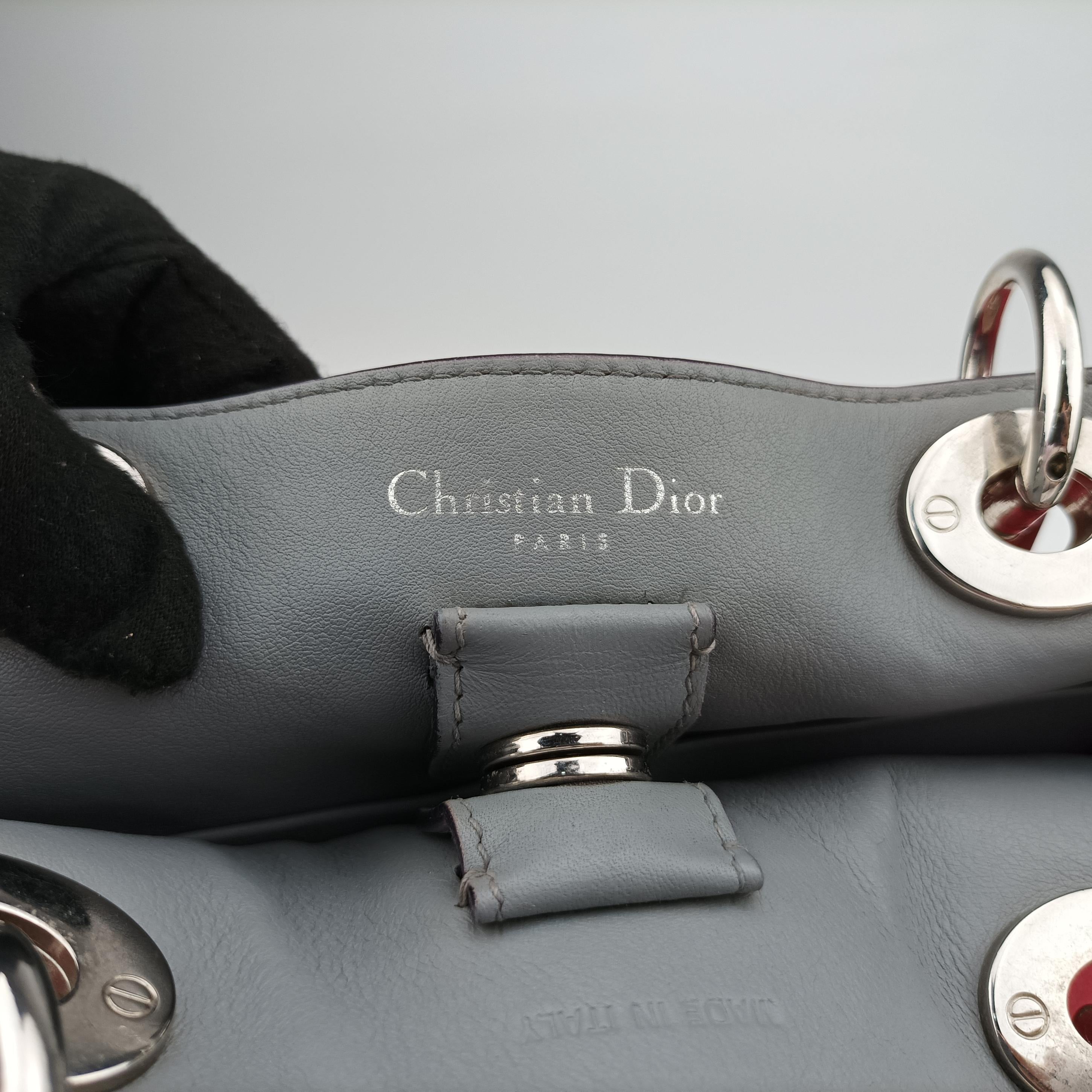 Diorissimo Pink x Beige x Light Blue Leather 09-MA-0134ディオリッシモ ピンク×ベージュ×ライトブルー レザー 09-MA-0134