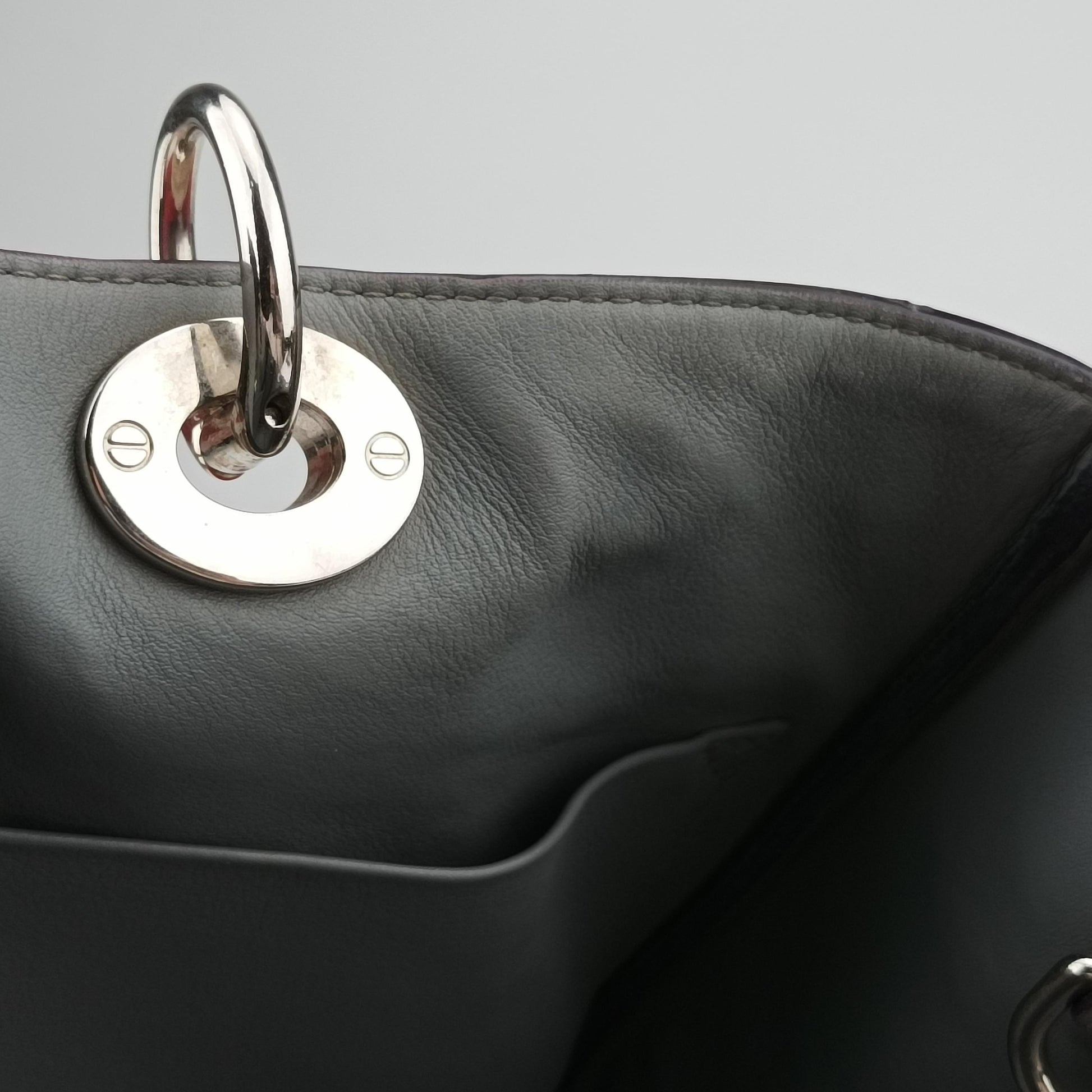 Diorissimo Pink x Beige x Light Blue Leather 09-MA-0134ディオリッシモ ピンク×ベージュ×ライトブルー レザー 09-MA-0134