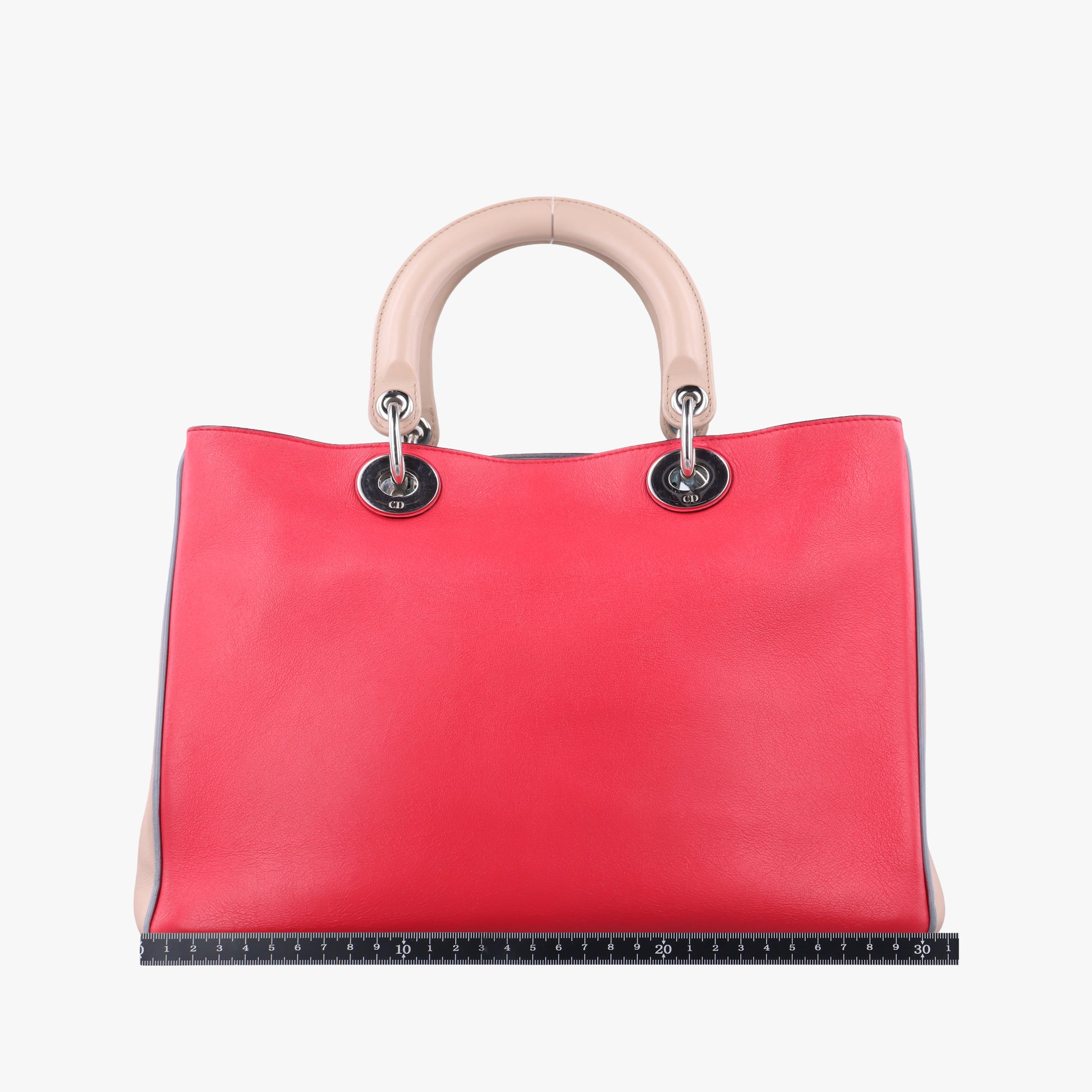 Diorissimo Pink x Beige x Light Blue Leather 09-MA-0134ディオリッシモ ピンク×ベージュ×ライトブルー レザー 09-MA-0134