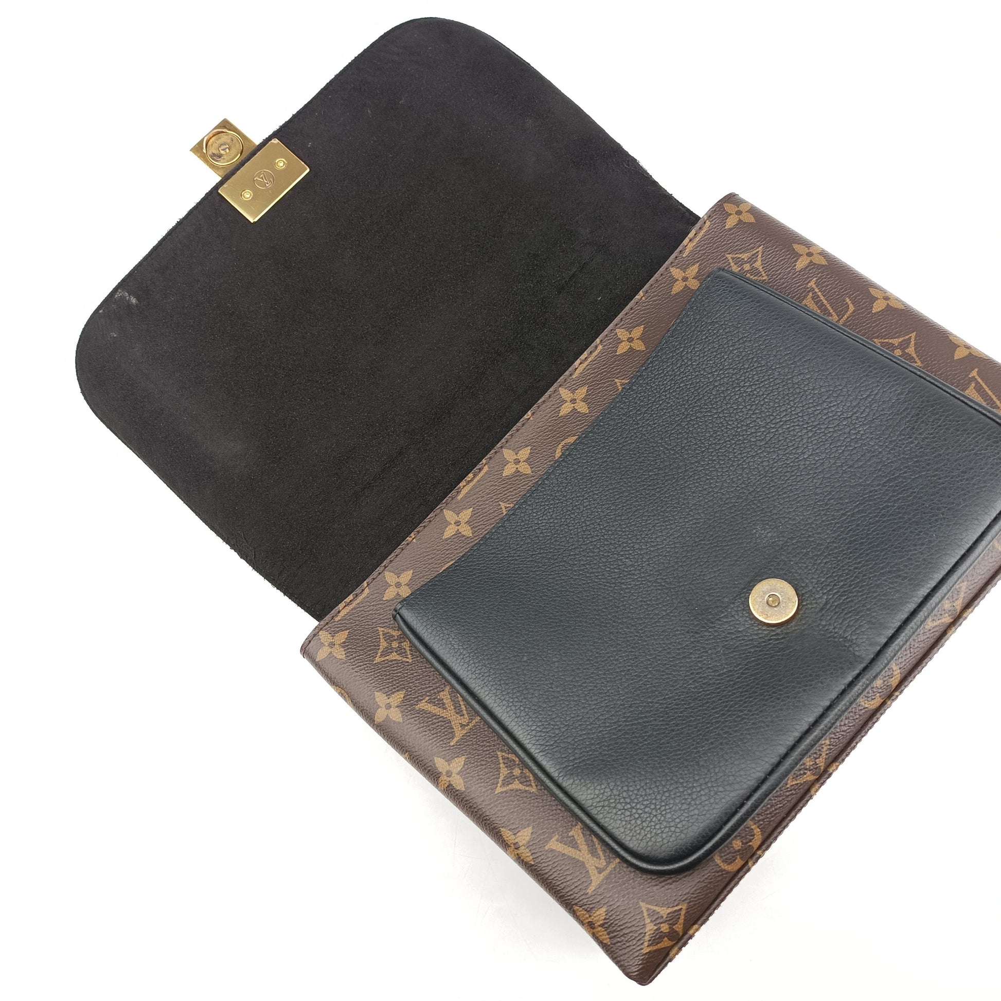 MARIGNAN brown×black Monogram Canvas×calf leather M44259 FL2128マリニャン モノグラム/ブラウン系×ブラック モノグラムキャンバス×カーフレザー M44259 FL2128