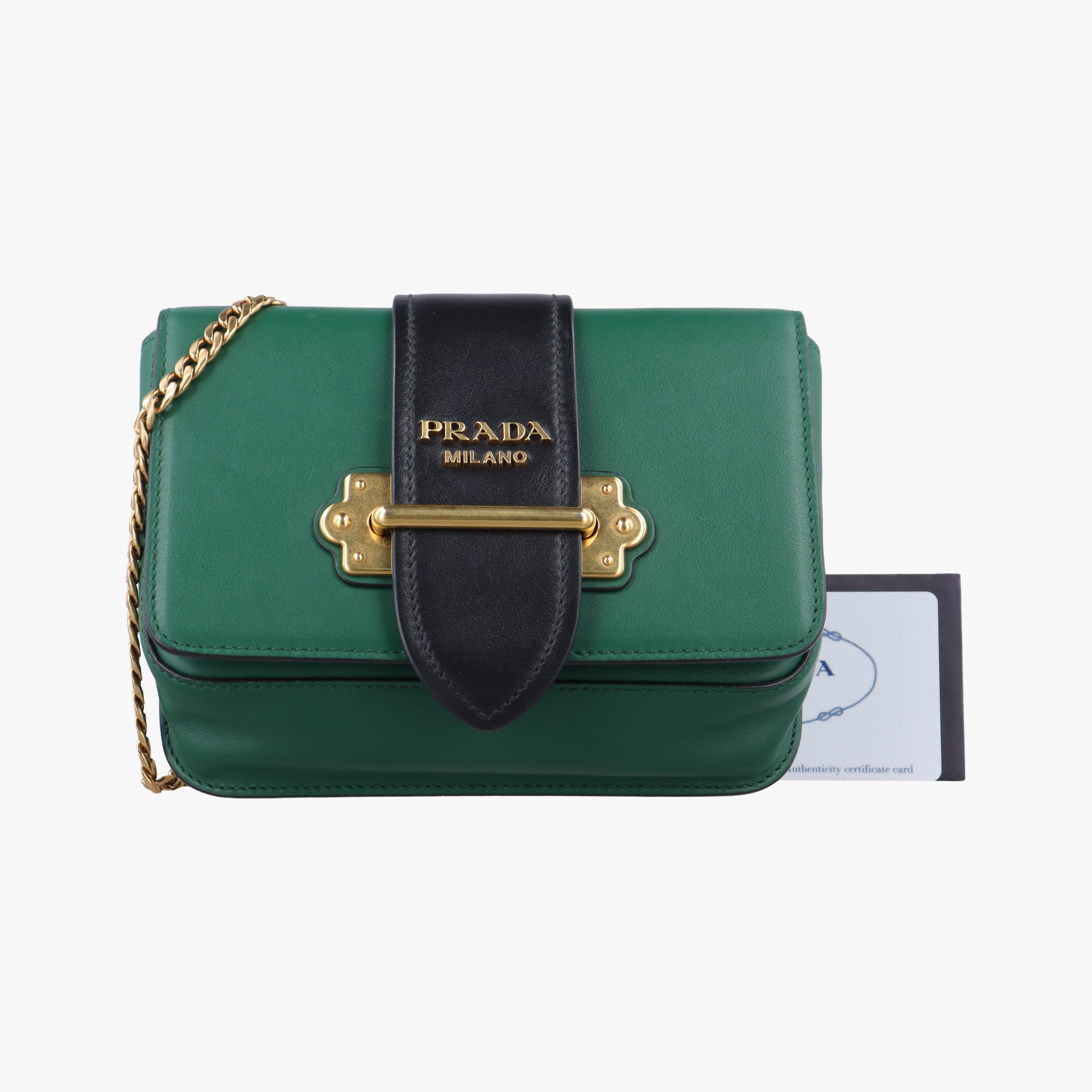 Cahier Green×Black leather 256カイエ グリーン×ブラック レザー 256