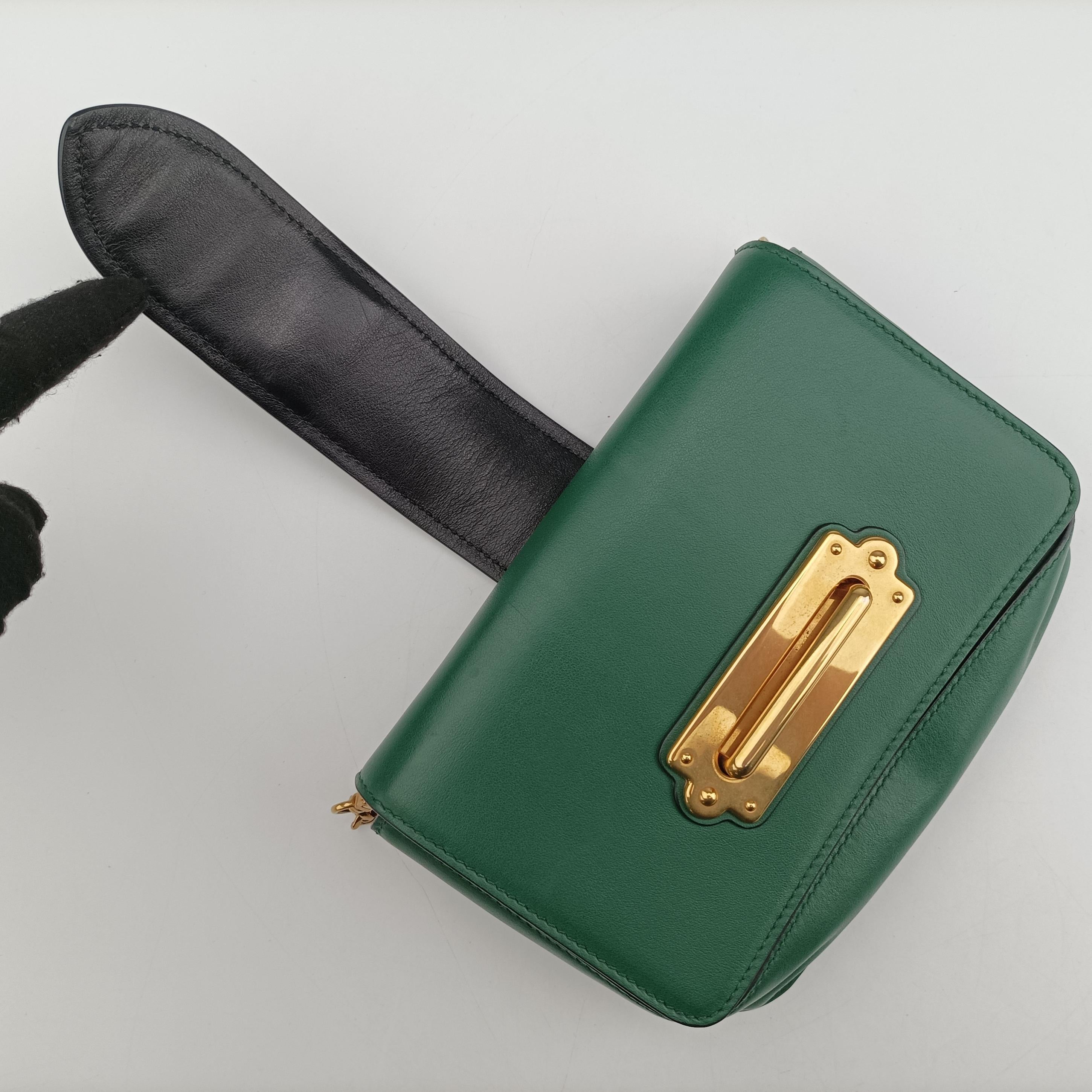 Cahier Green×Black leather 256カイエ グリーン×ブラック レザー 256