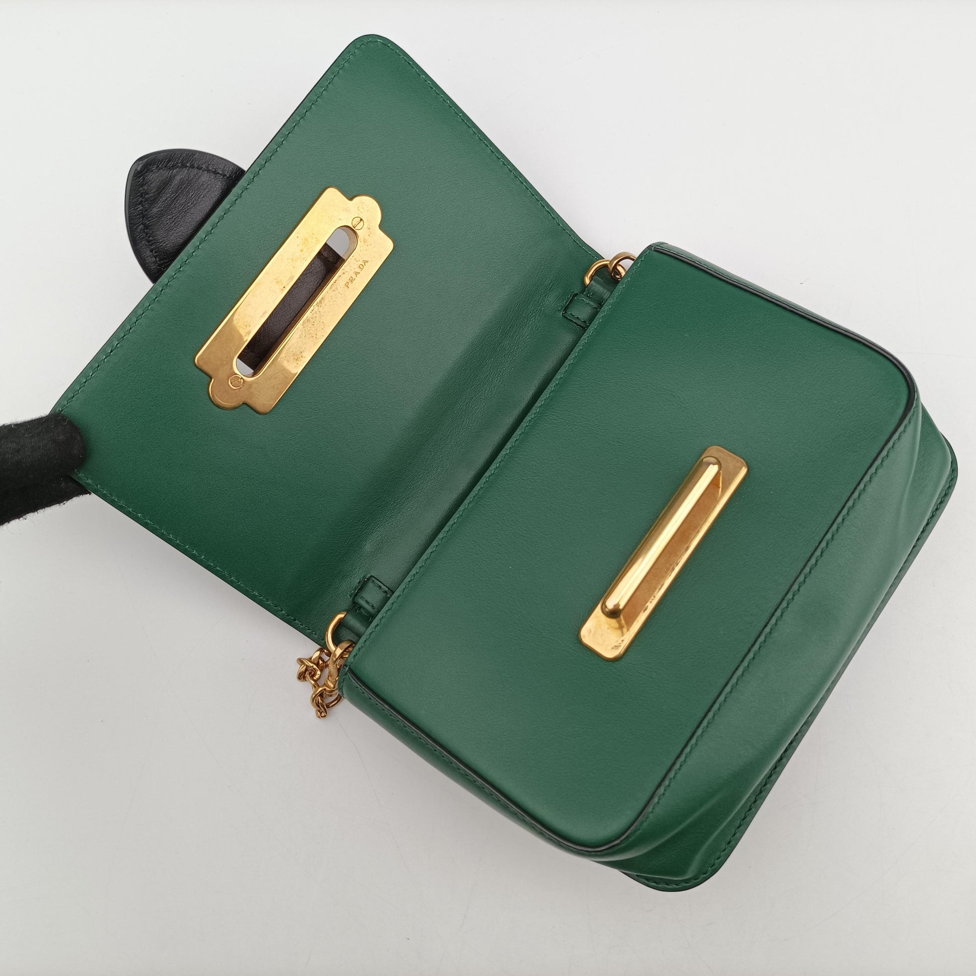 Cahier Green×Black leather 256カイエ グリーン×ブラック レザー 256