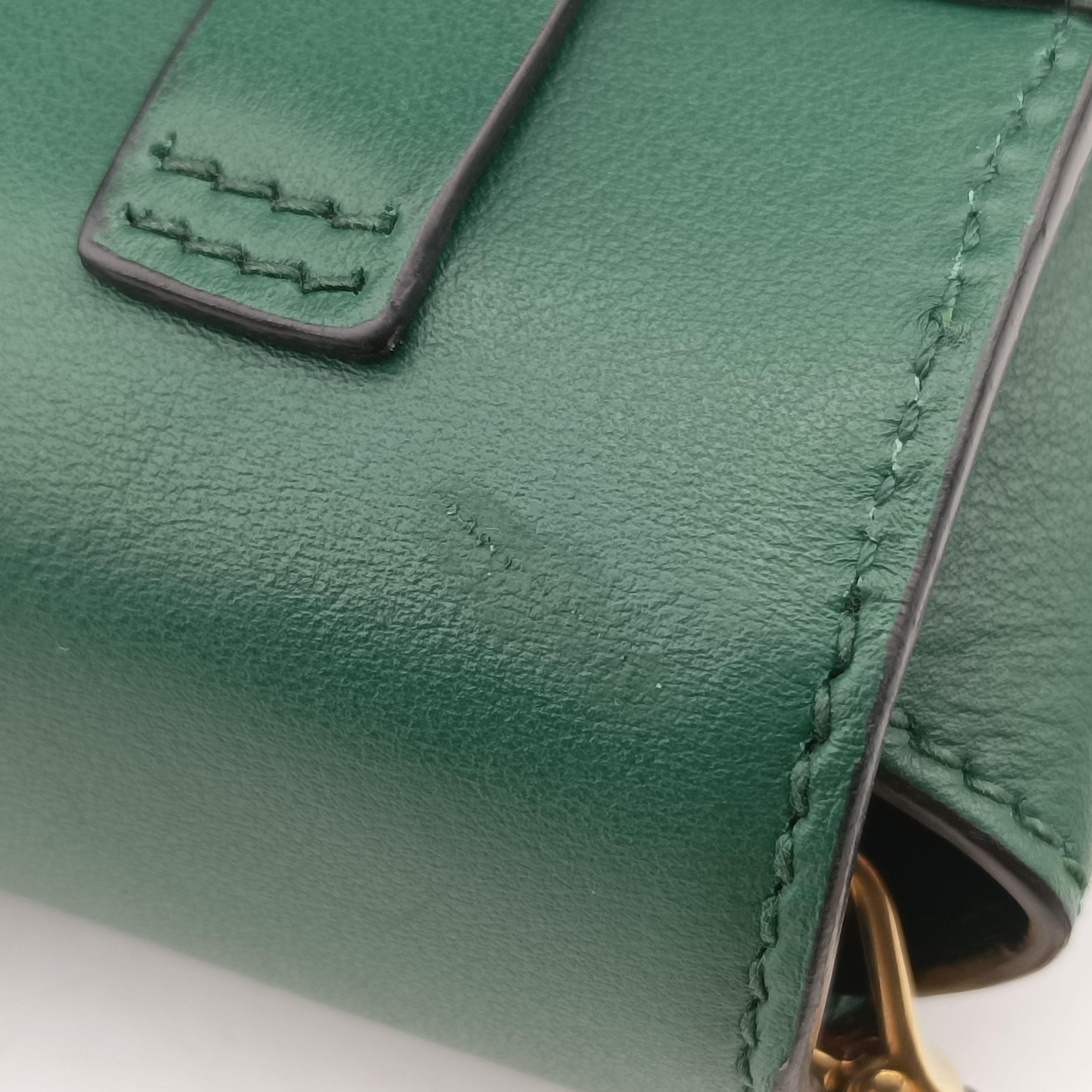 Cahier Green×Black leather 256カイエ グリーン×ブラック レザー 256