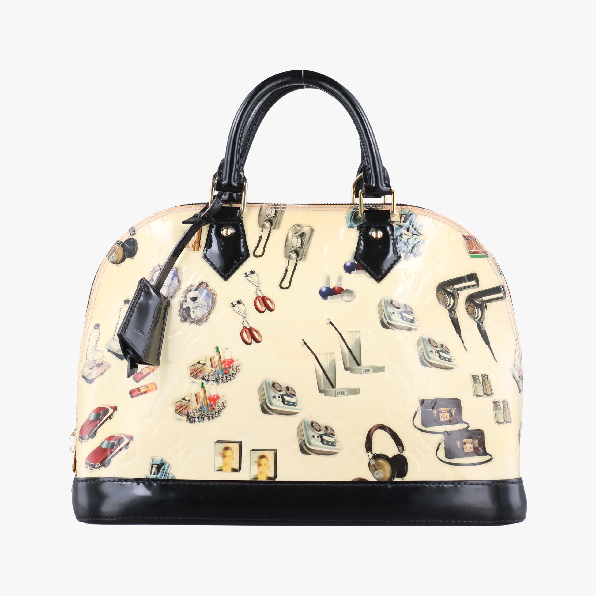 Alma PM Sticker Collection Ivory x black x multicolor Vernis M50466 SN1145アルマPM ステッカー アイボリー×ブラック×マルチカラー ヴェルニ M50466 SN1145