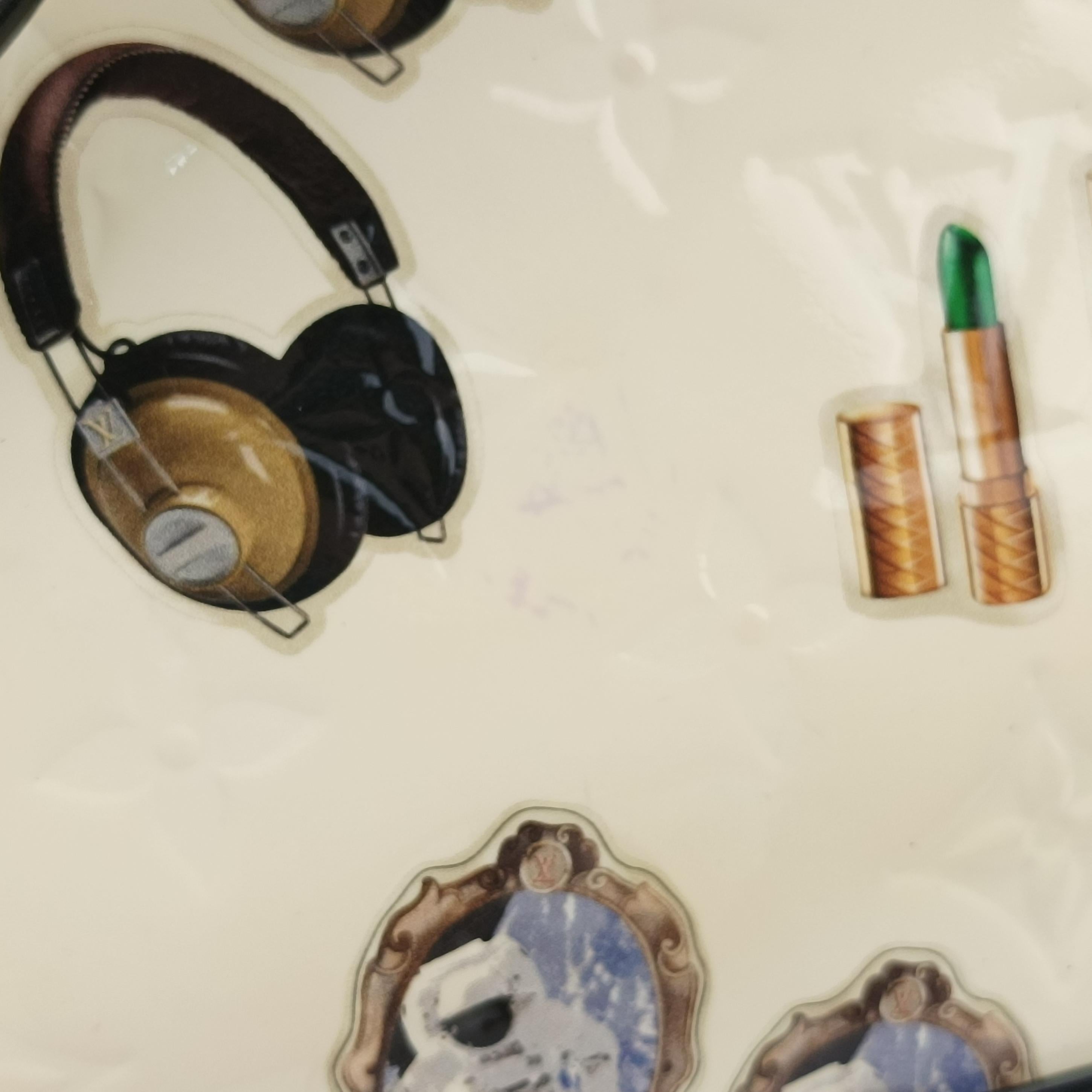 Alma PM Sticker Collection Ivory x black x multicolor Vernis M50466 SN1145アルマPM ステッカー アイボリー×ブラック×マルチカラー ヴェルニ M50466 SN1145