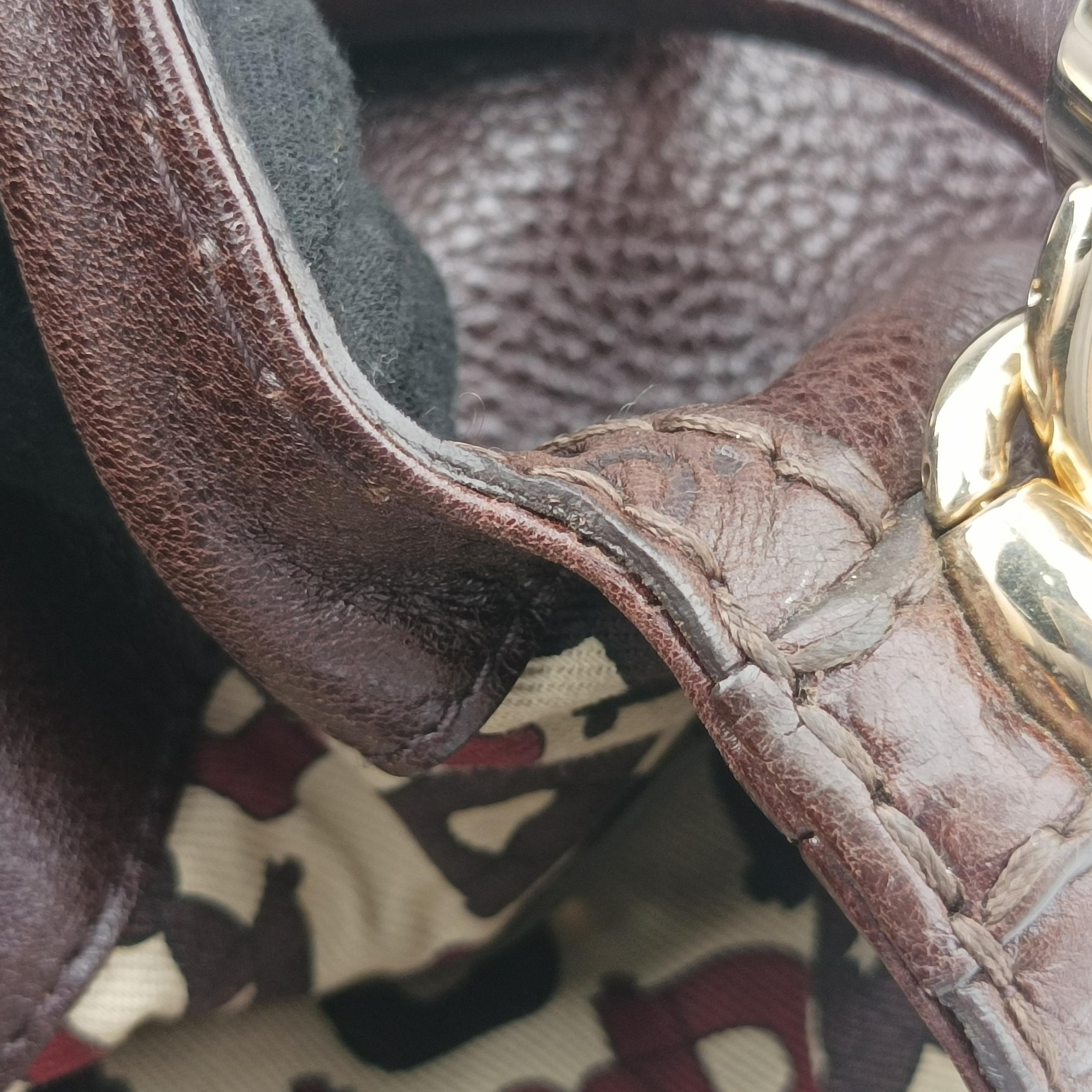 Bamboo Babouska Indy Hobo Brown Leather 185566 H3306015バンブー バブースカ インディ ホーボー ブラウン レザー 185566 H3306015