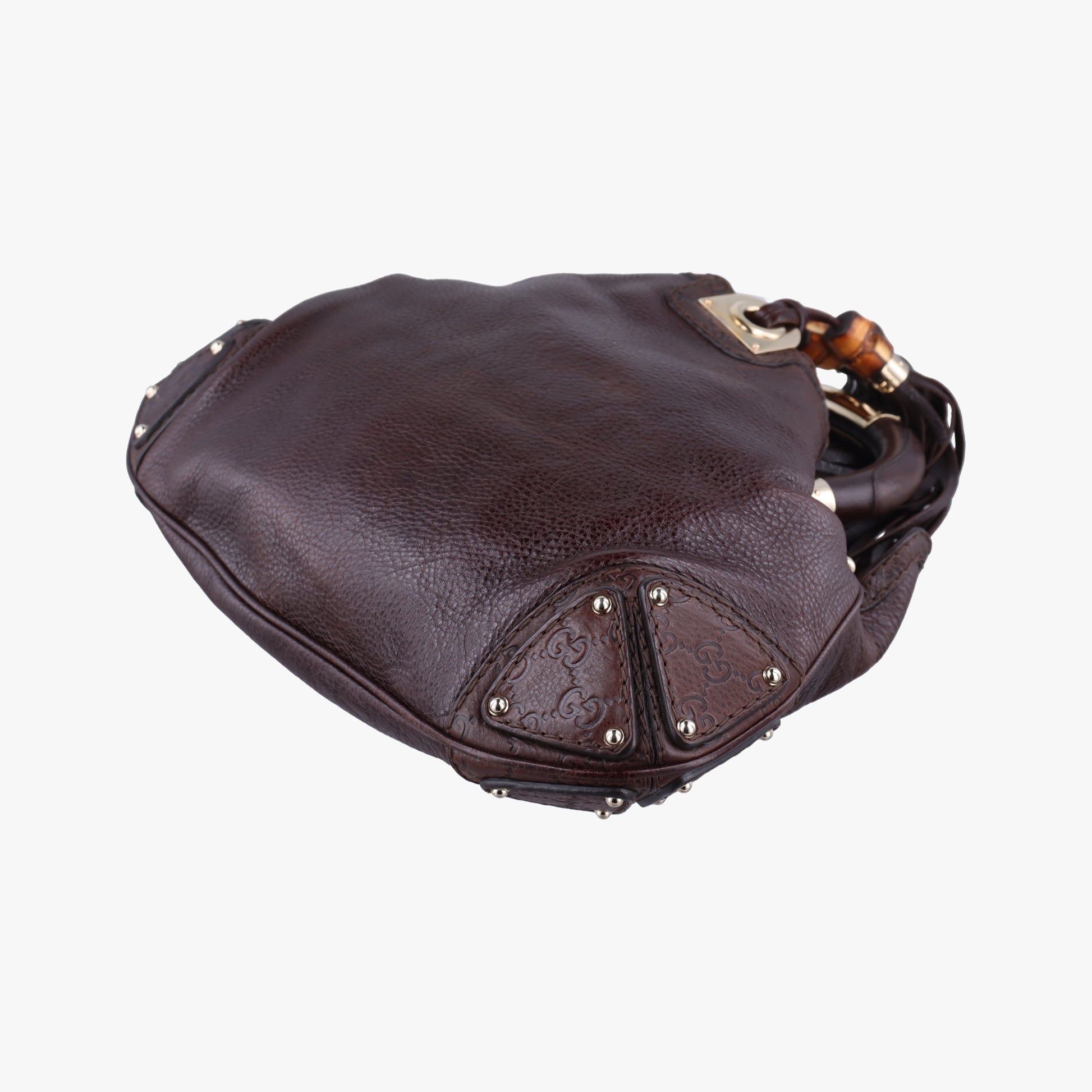 Bamboo Babouska Indy Hobo Brown Leather 185566 H3306015バンブー バブースカ インディ ホーボー ブラウン レザー 185566 H3306015