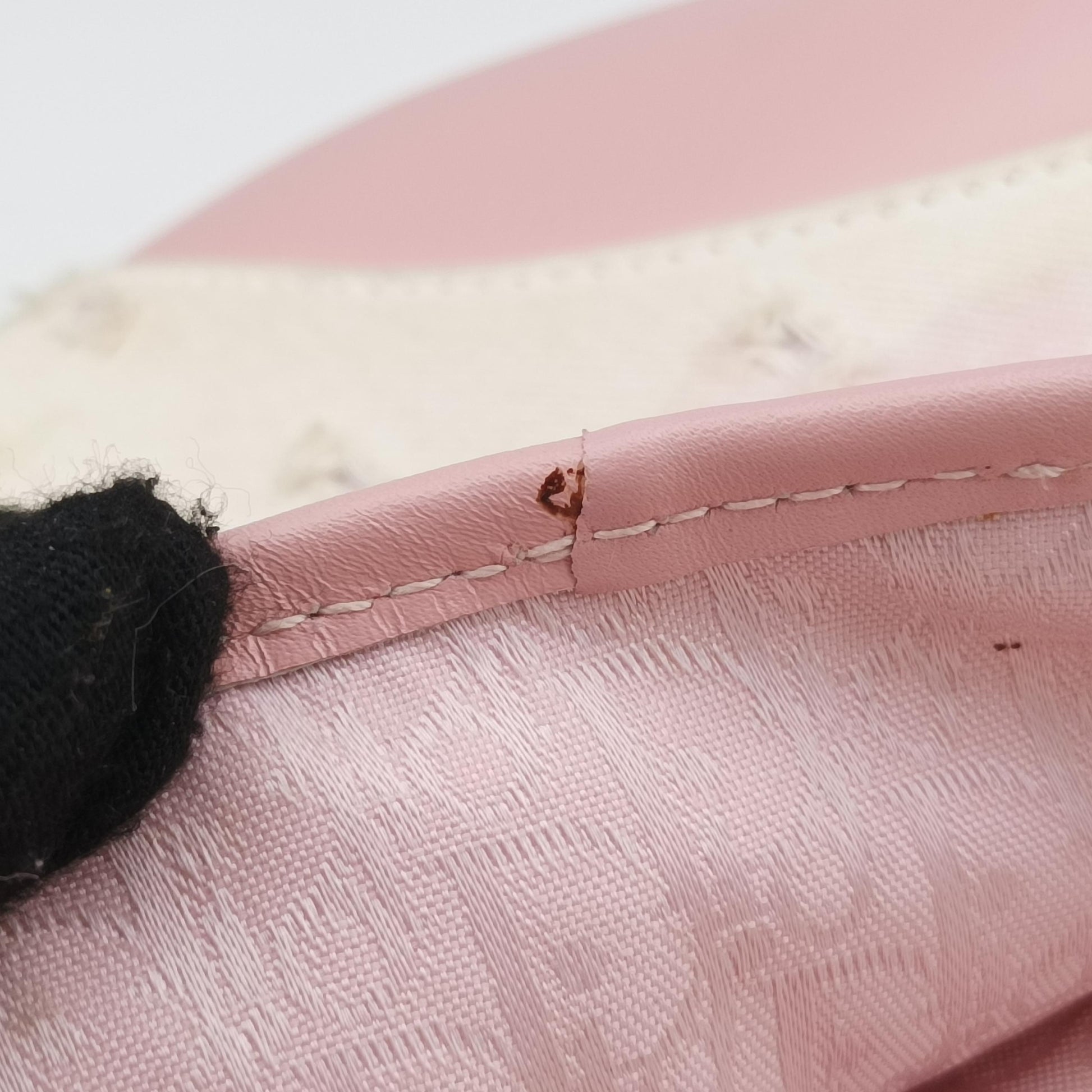 Saddle Pink×White Fabric × leather 01RU 1013サドル ピンク×ホワイト ファブリック×レザー 01RU 1013