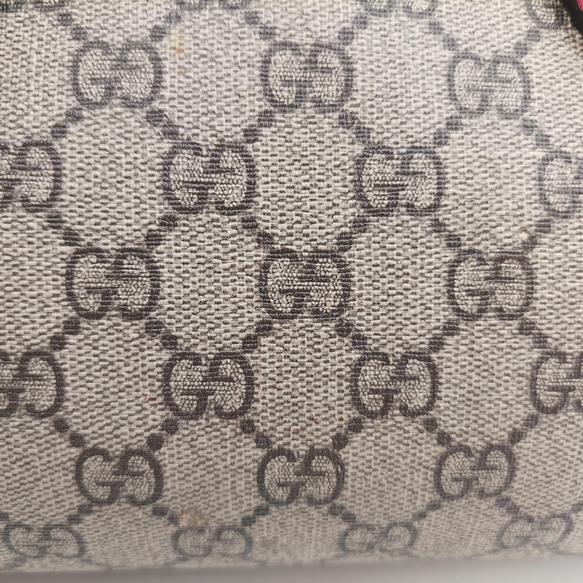 GG SUPREME beige×red×pink PVC coated canvas x leather 409529 I019476972GGスプリーム ベージュ×レッド×ピンク PVCコーティングキャンバス×レザー 409529 I019476972