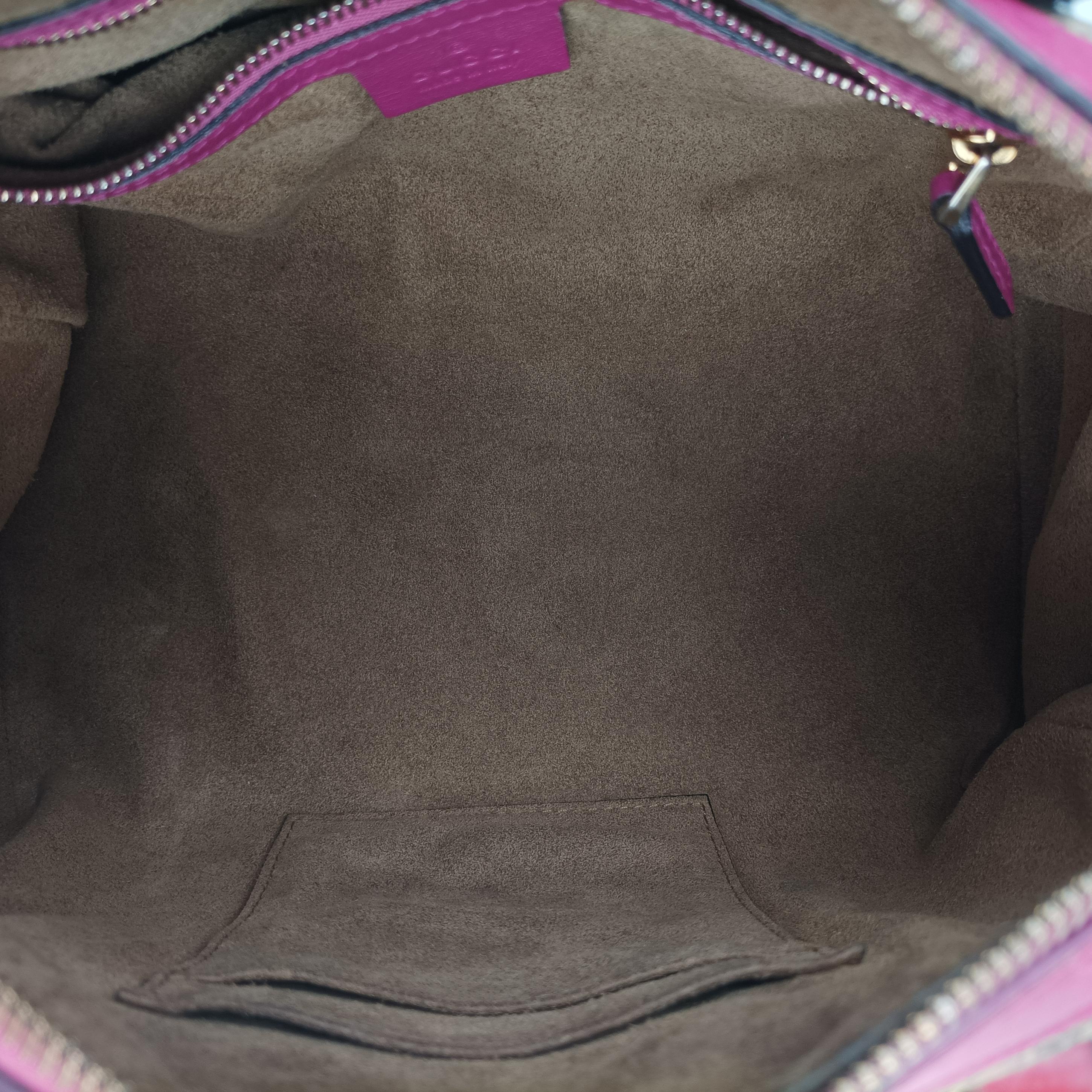 GG SUPREME beige×red×pink PVC coated canvas x leather 409529 I019476972GGスプリーム ベージュ×レッド×ピンク PVCコーティングキャンバス×レザー 409529 I019476972