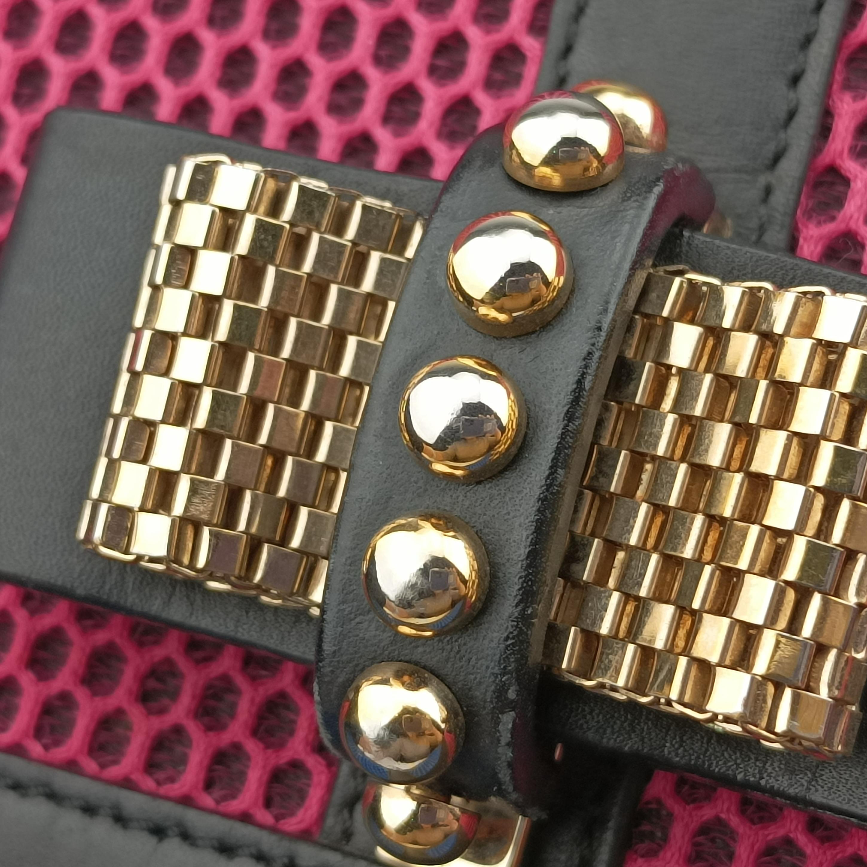 Sweet Charity Pink x Blue x Black fabric スイート チャリティー ピンク×ブルー×ブラック ファブリック 