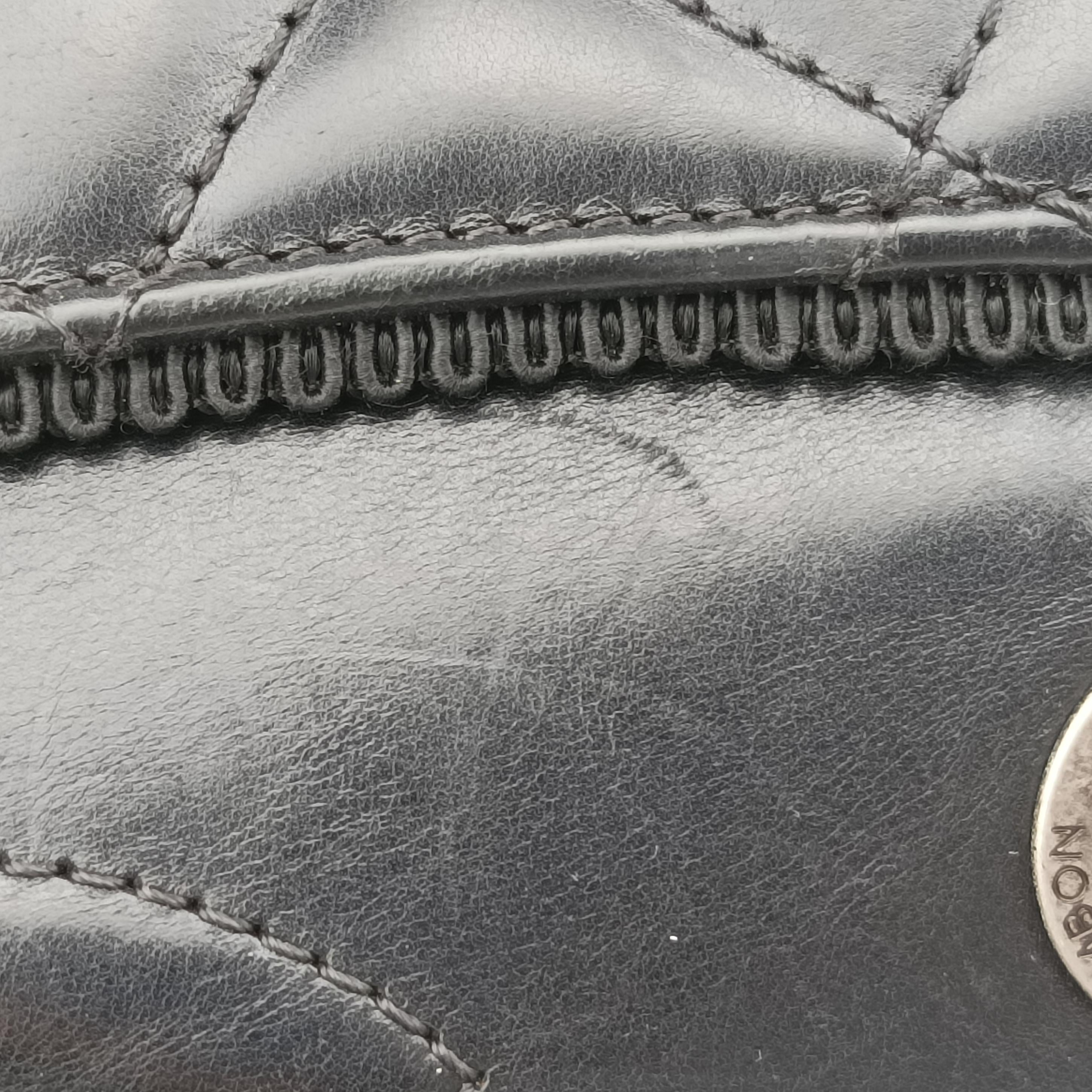 Matelasse coco mark Black Leather A93012 21425294マトラッセ ココマーク ブラック レザー A93012 21425294