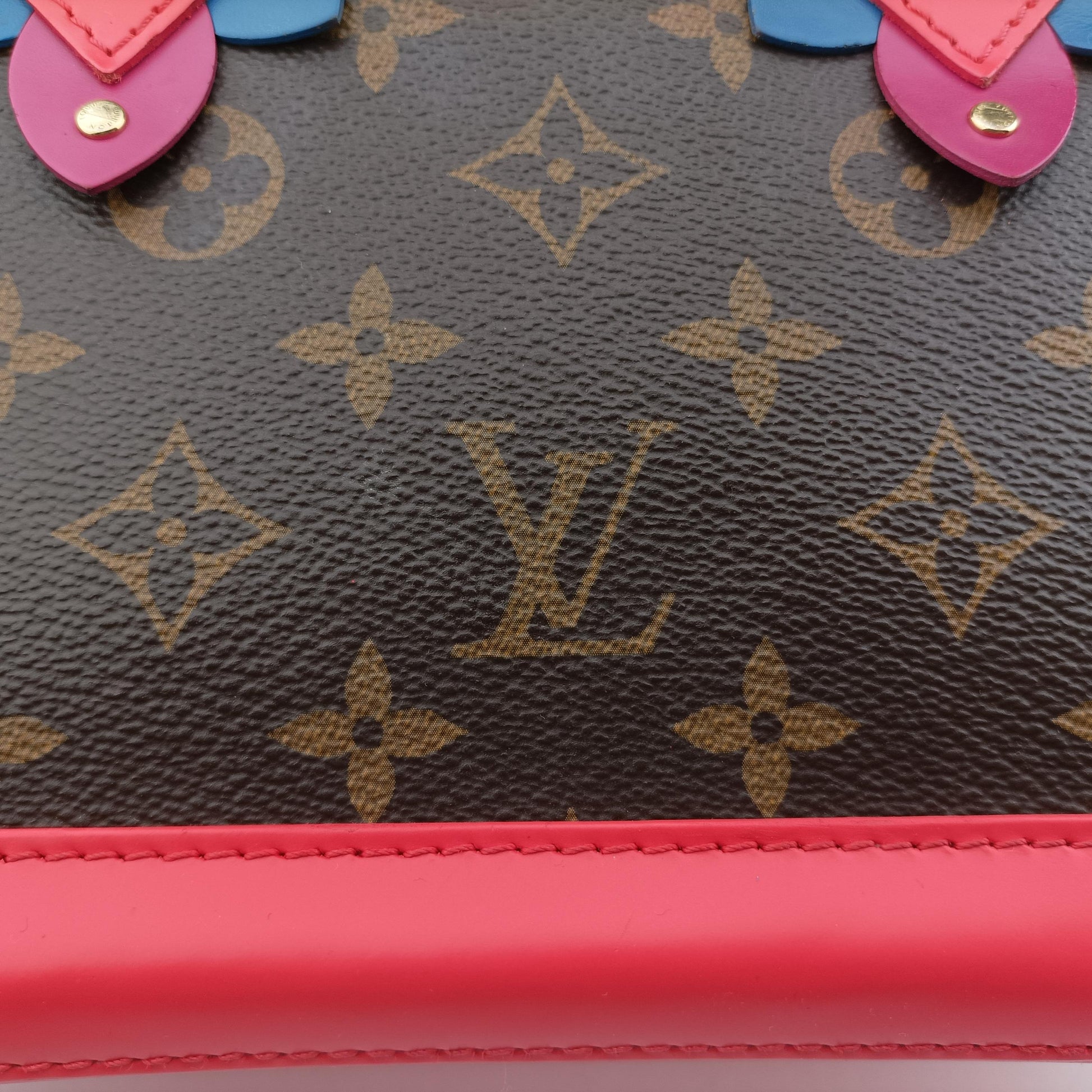 Alma BB brown×Flamingo Monogram Totem×calf leather M41659 SN3155アルマBB モノグラム/ブラウン系×フラミンゴ モノグラム トーテム×カーフレザー M41659 SN3155