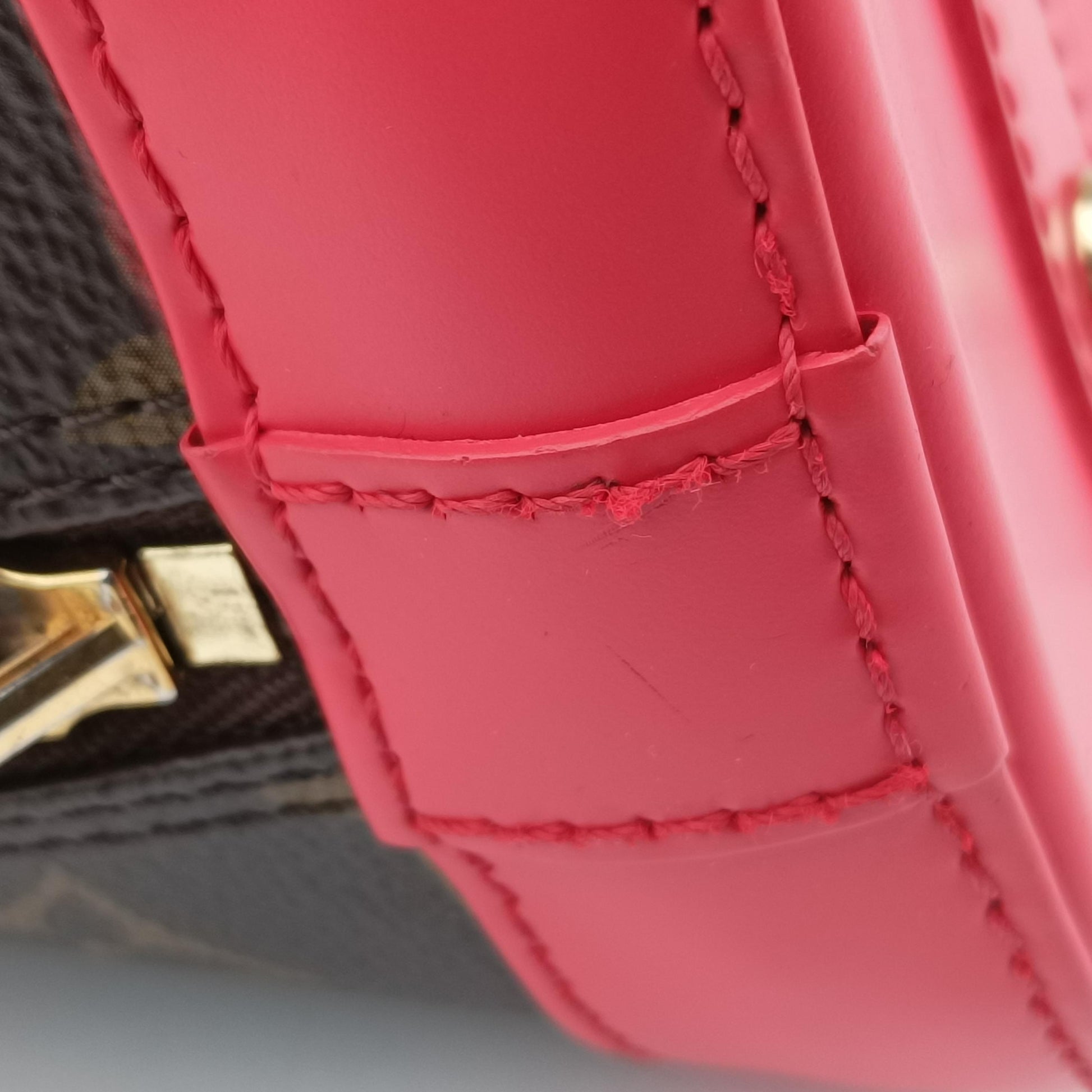 Alma BB brown×Flamingo Monogram Totem×calf leather M41659 SN3155アルマBB モノグラム/ブラウン系×フラミンゴ モノグラム トーテム×カーフレザー M41659 SN3155