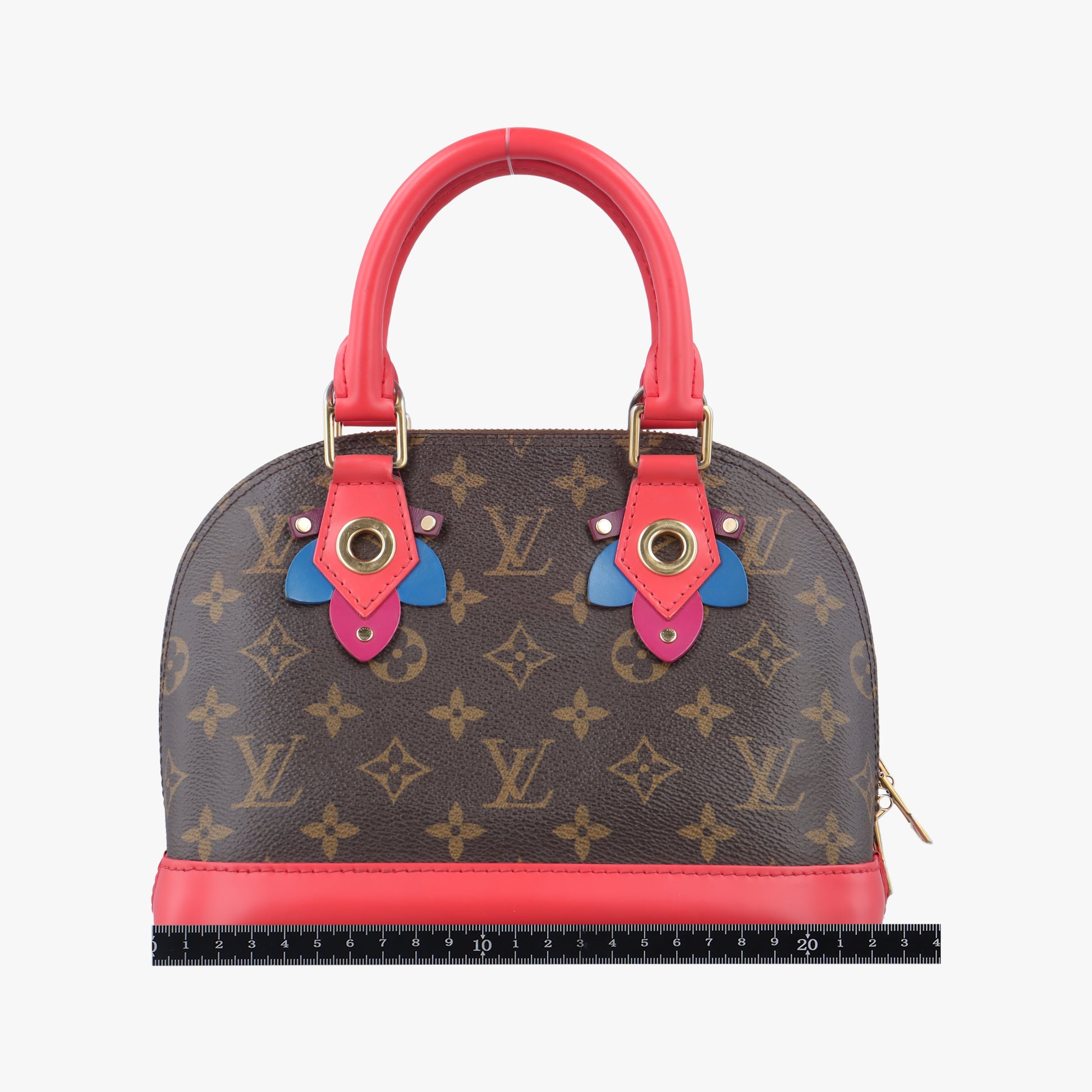 Alma BB brown×Flamingo Monogram Totem×calf leather M41659 SN3155アルマBB モノグラム/ブラウン系×フラミンゴ モノグラム トーテム×カーフレザー M41659 SN3155