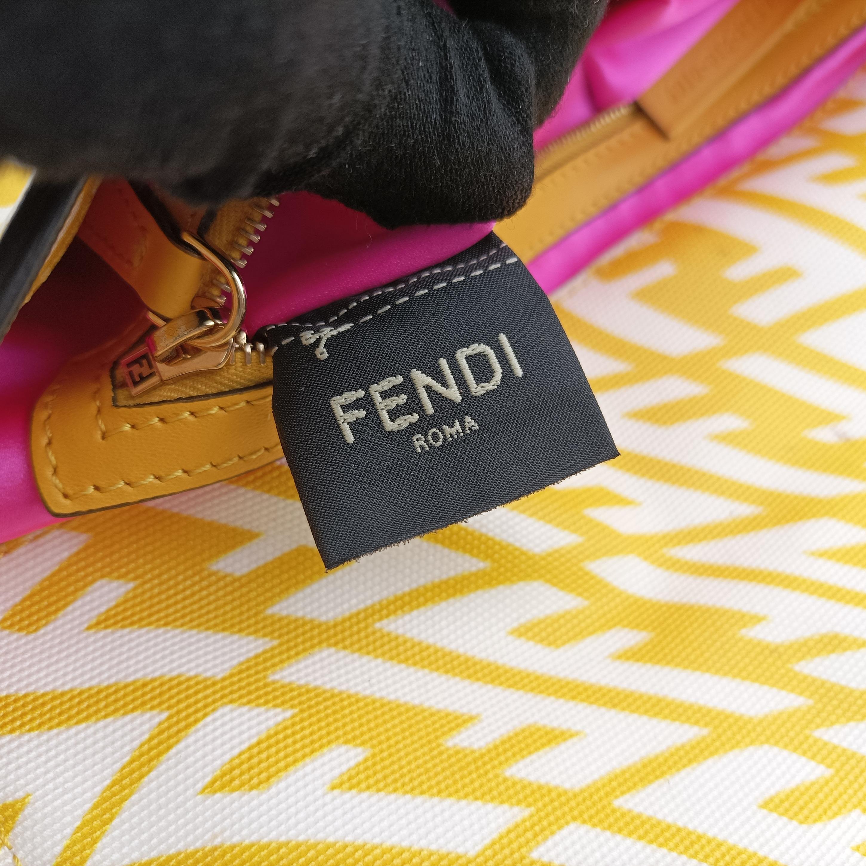 BAGUETTE Yellow×White PVC coated canvas 8BR792 8BR792-AFL1-218-0189バケット イエロー×ホワイト PVCコーティングキャンバス 8BR792 8BR792-AFL1-218-0189