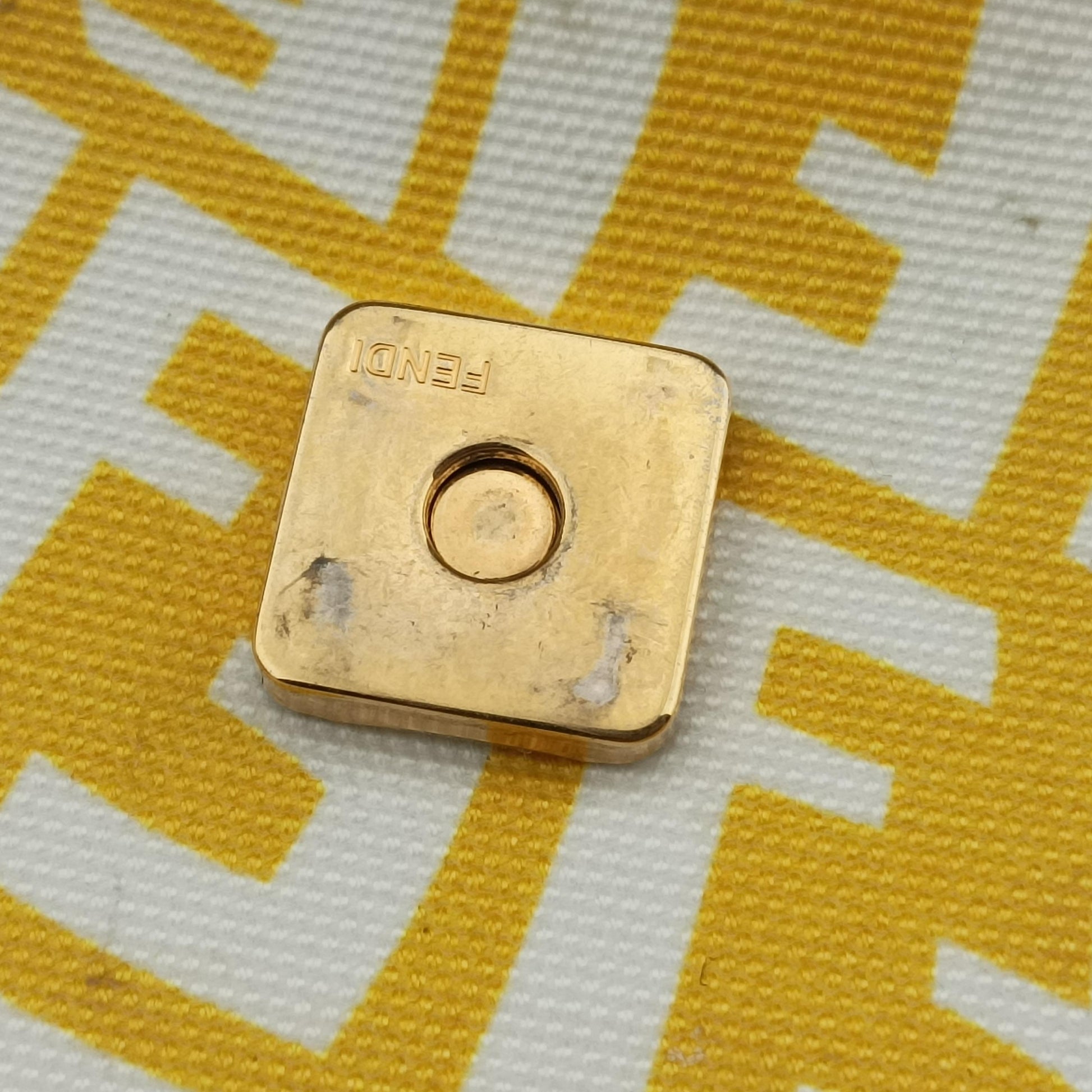 BAGUETTE Yellow×White PVC coated canvas 8BR792 8BR792-AFL1-218-0189バケット イエロー×ホワイト PVCコーティングキャンバス 8BR792 8BR792-AFL1-218-0189