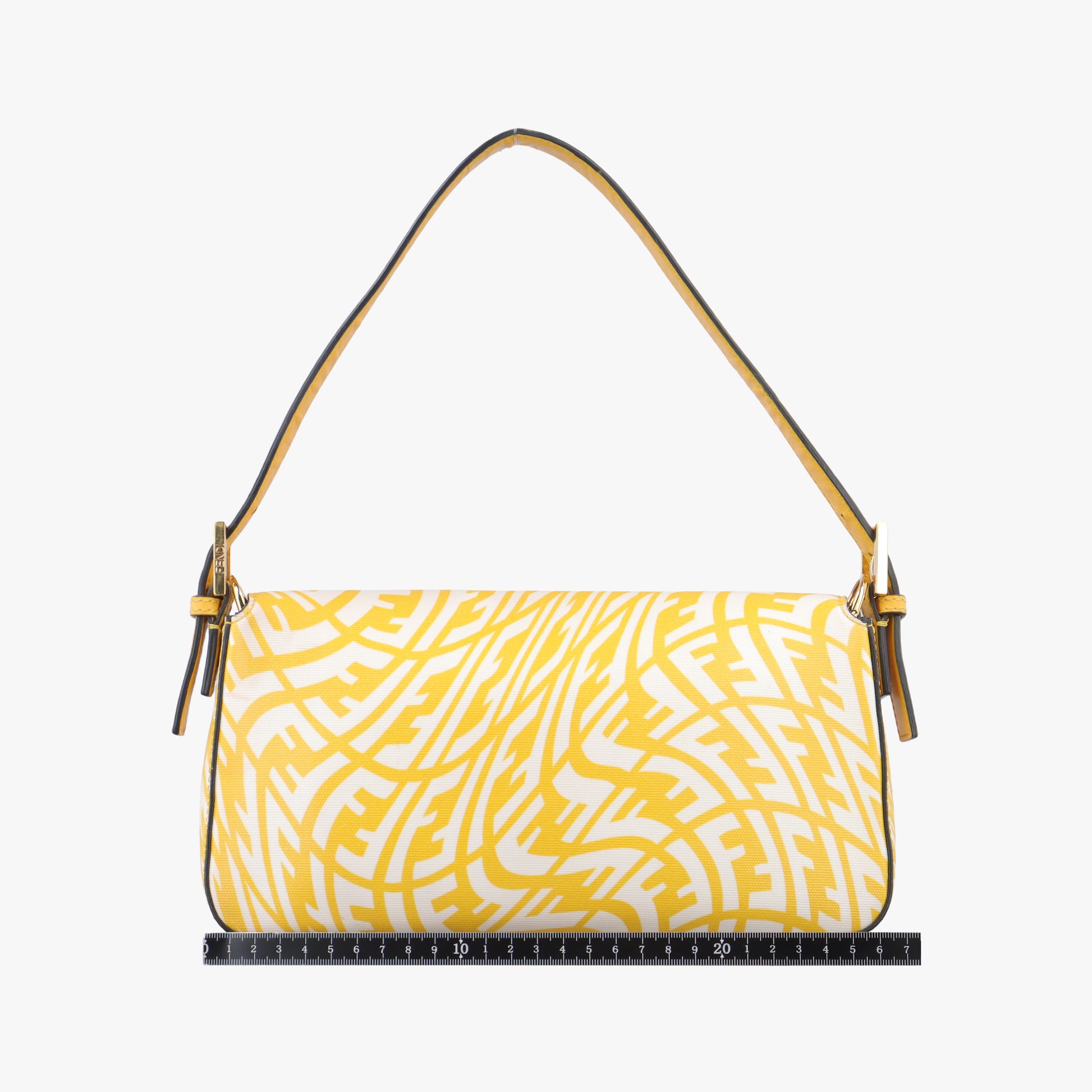 BAGUETTE Yellow×White PVC coated canvas 8BR792 8BR792-AFL1-218-0189バケット イエロー×ホワイト PVCコーティングキャンバス 8BR792 8BR792-AFL1-218-0189