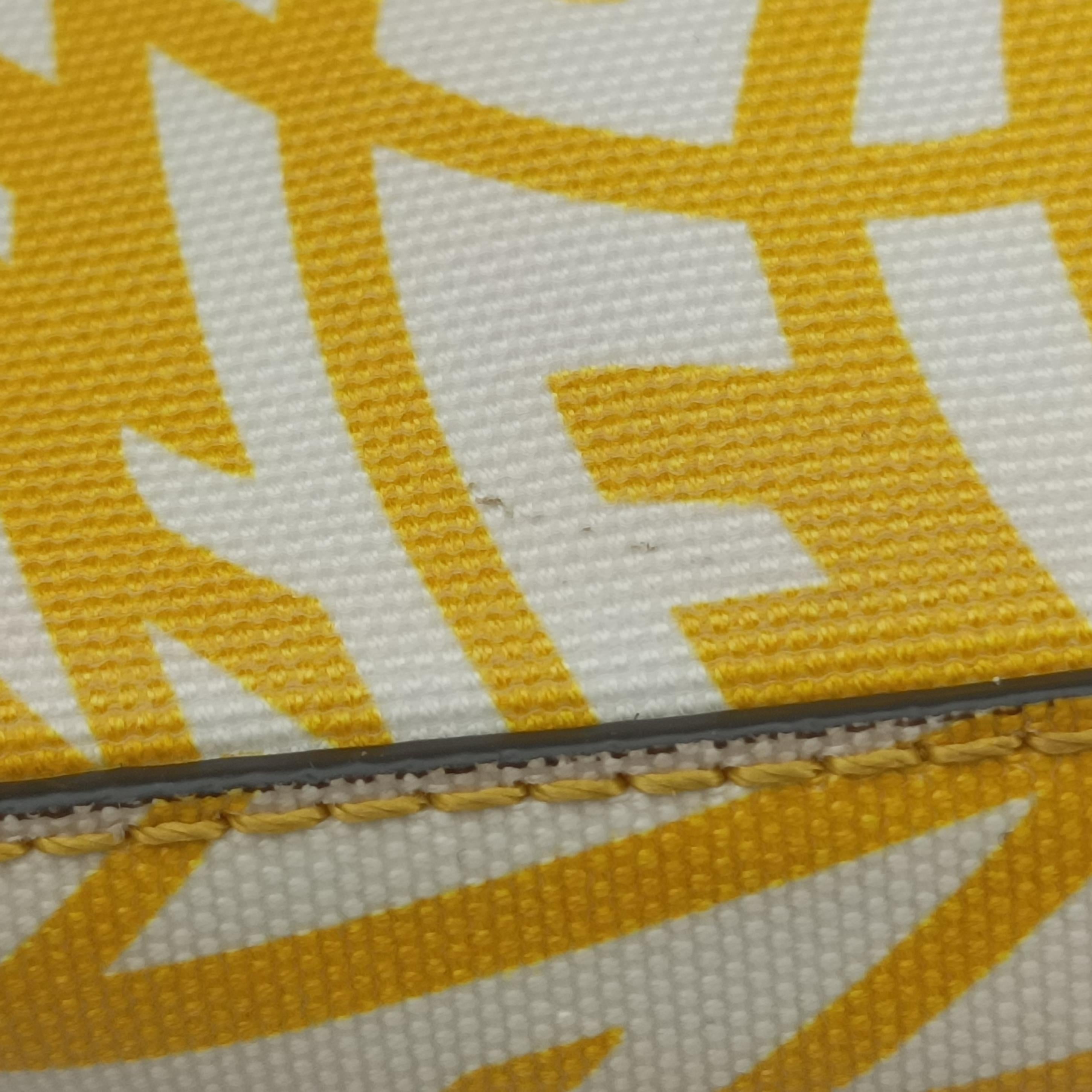 BAGUETTE Yellow×White PVC coated canvas 8BR792 8BR792-AFL1-218-0189バケット イエロー×ホワイト PVCコーティングキャンバス 8BR792 8BR792-AFL1-218-0189