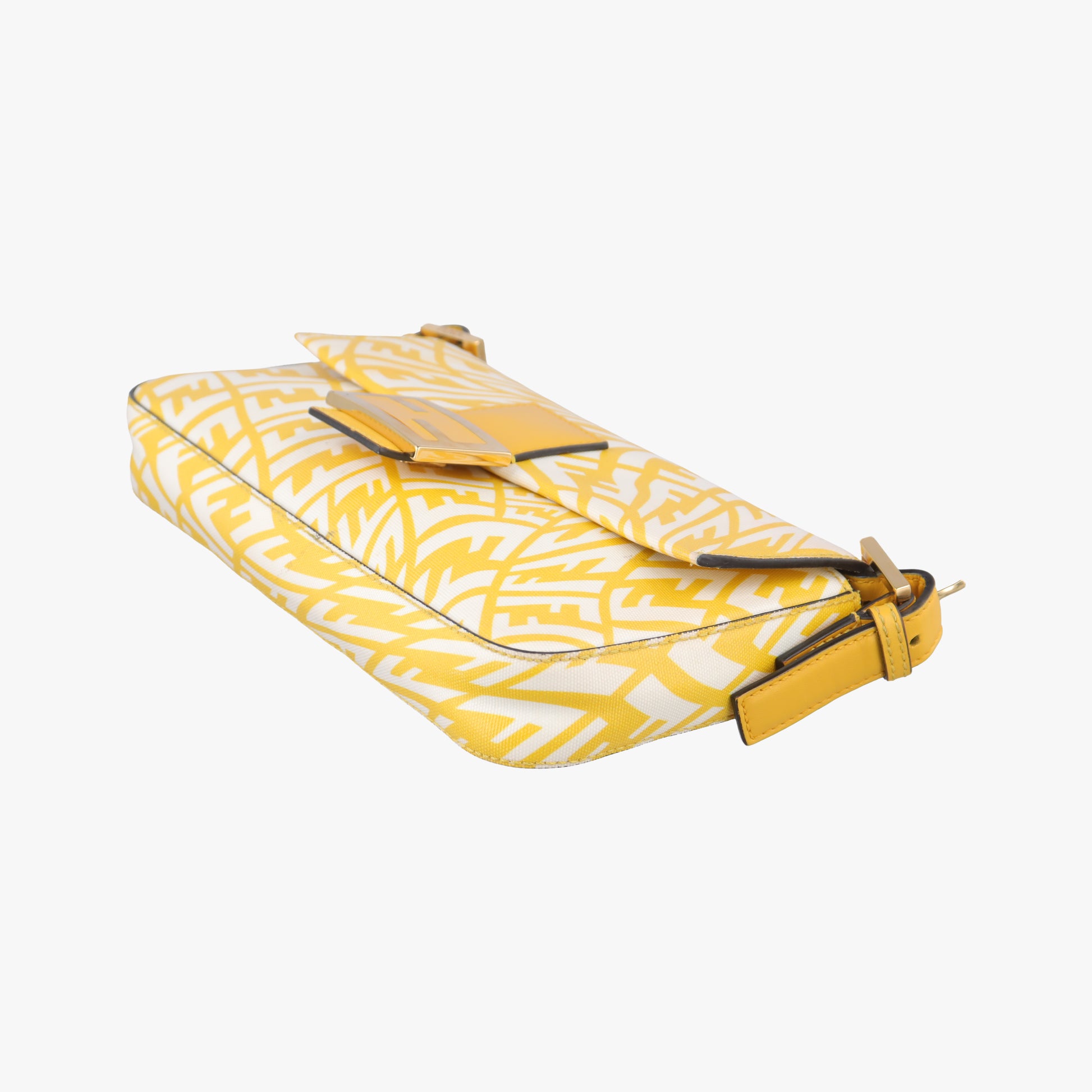 BAGUETTE Yellow×White PVC coated canvas 8BR792 8BR792-AFL1-218-0189バケット イエロー×ホワイト PVCコーティングキャンバス 8BR792 8BR792-AFL1-218-0189