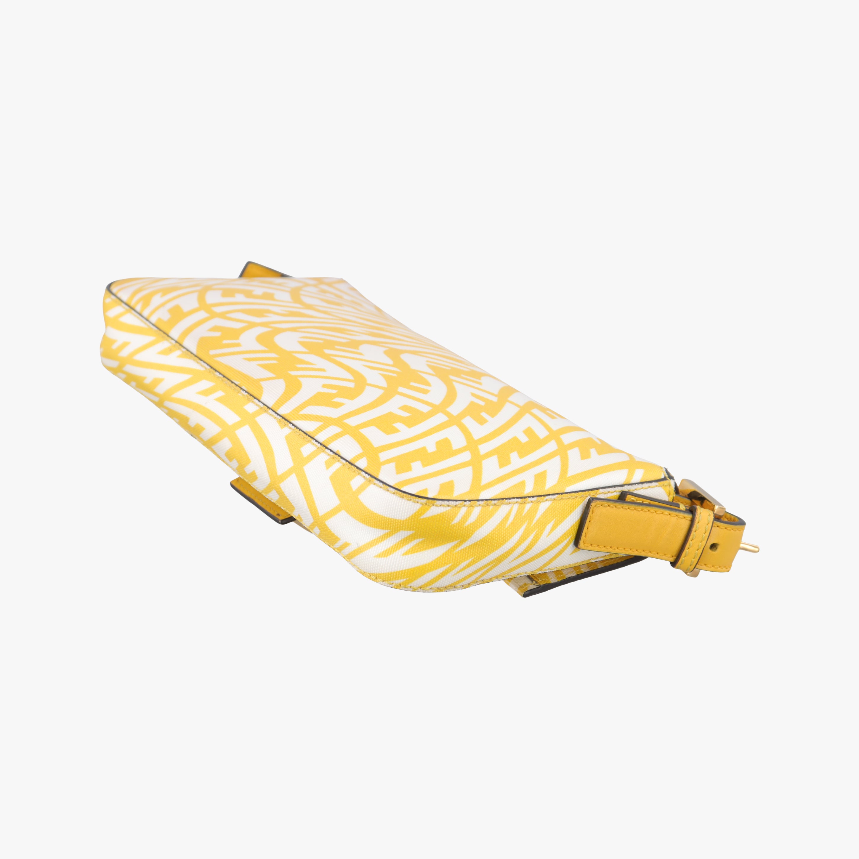 BAGUETTE Yellow×White PVC coated canvas 8BR792 8BR792-AFL1-218-0189バケット イエロー×ホワイト PVCコーティングキャンバス 8BR792 8BR792-AFL1-218-0189