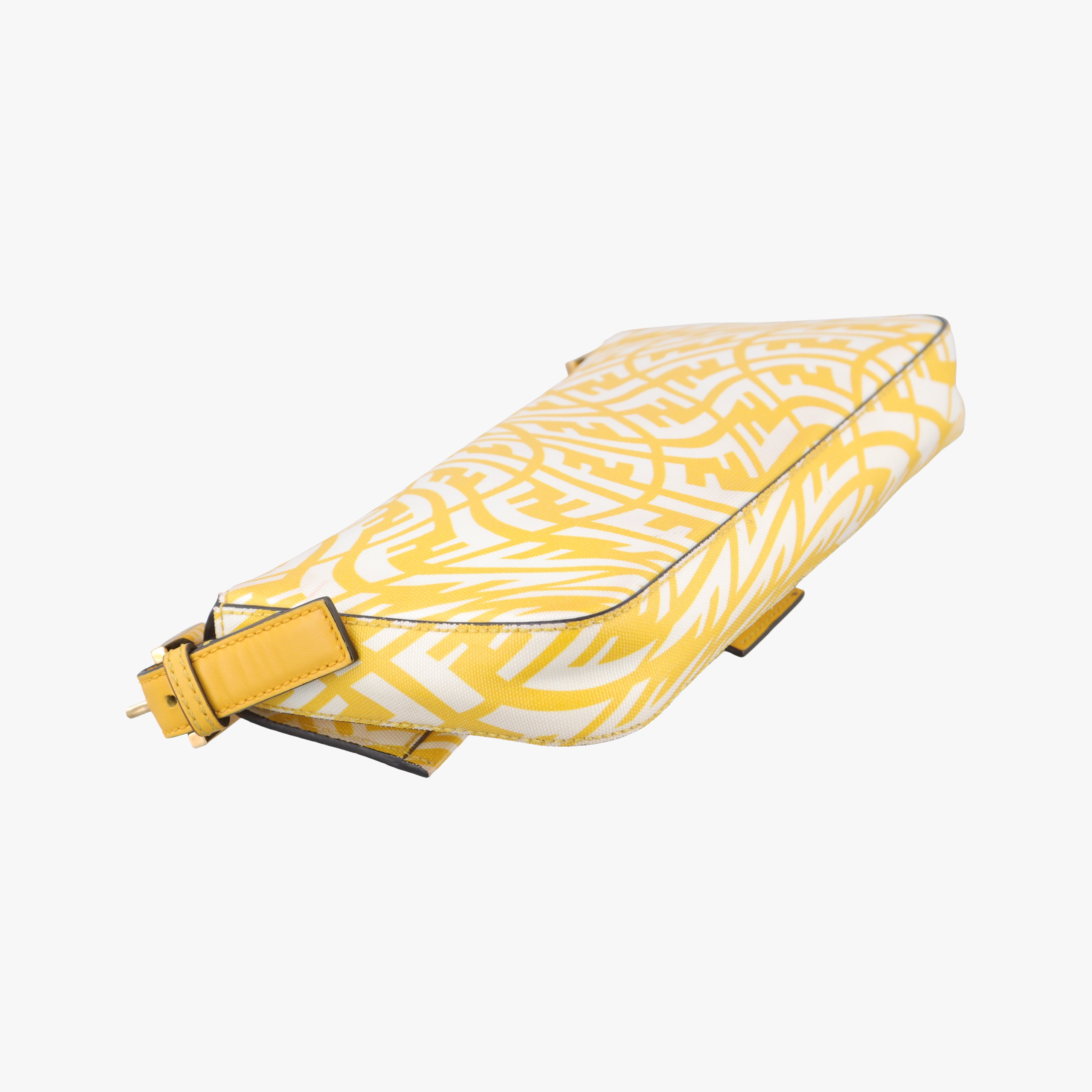 BAGUETTE Yellow×White PVC coated canvas 8BR792 8BR792-AFL1-218-0189バケット イエロー×ホワイト PVCコーティングキャンバス 8BR792 8BR792-AFL1-218-0189