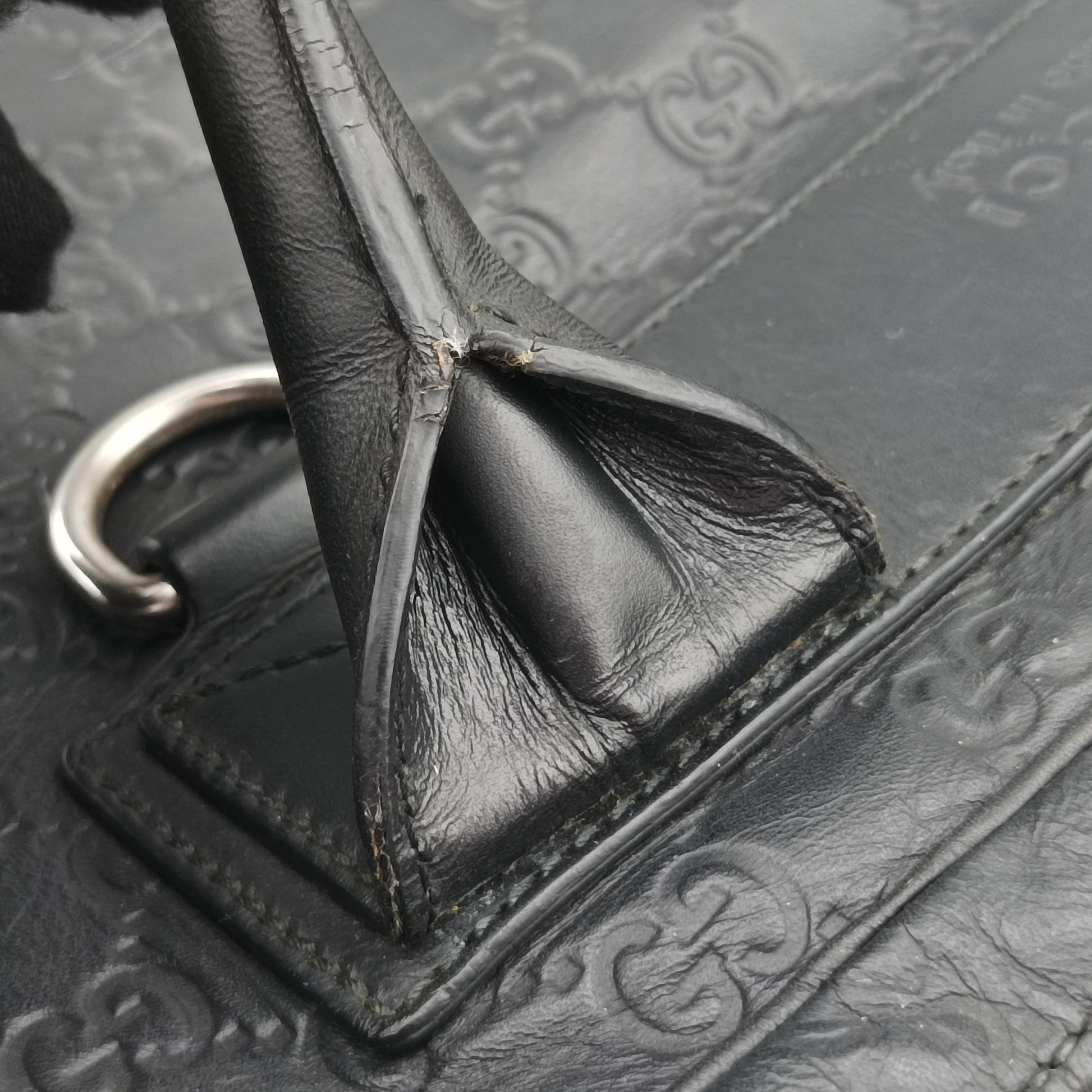 Guccissima Briefcase Business Black Leather 328937 A015867513グッチシマ ブリーフケース ビジネス ブラック レザー 328937 A015867513