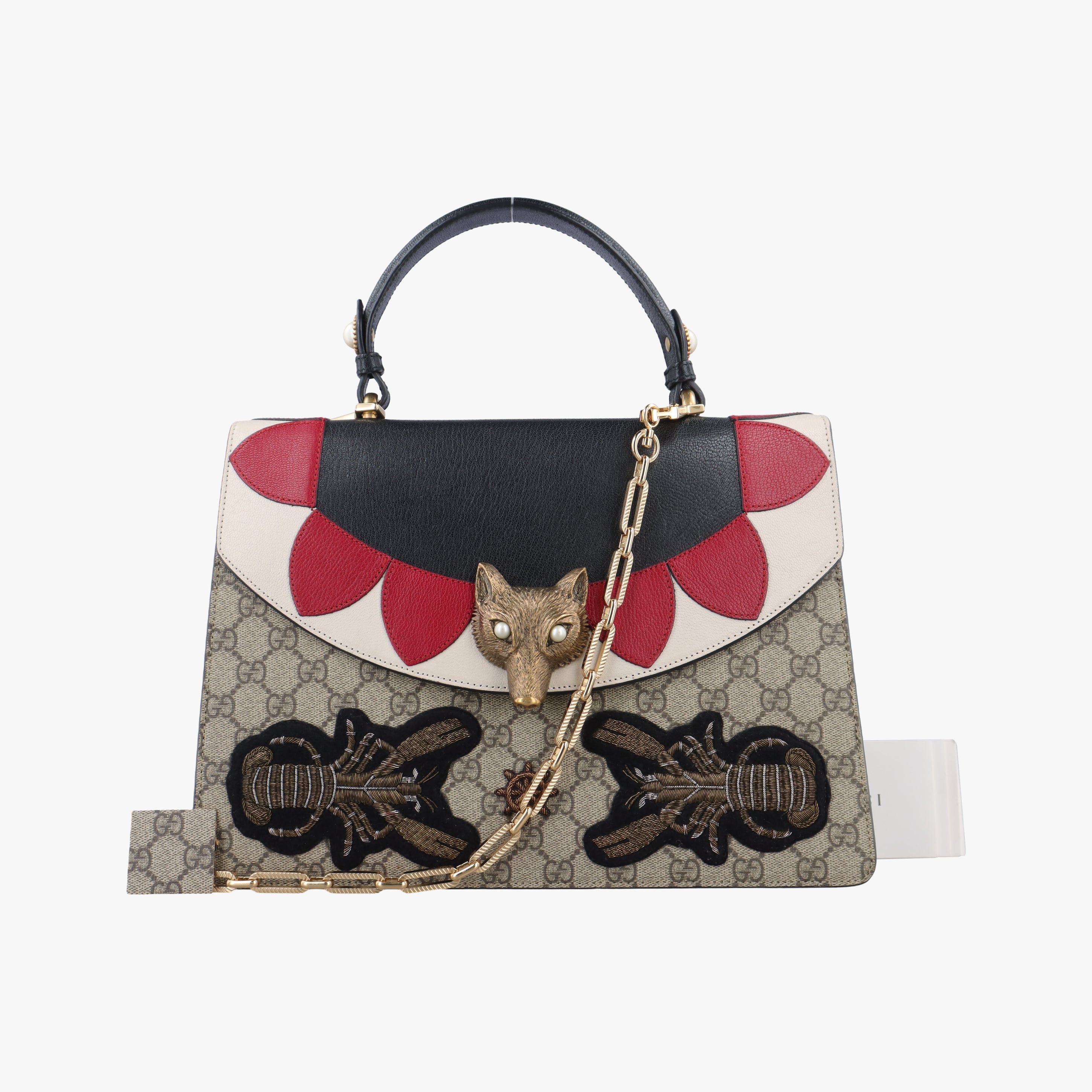 GG Supreme  Fox Beige×Multicolour PVC coated canvas x leather 466432 I021570855GG スプリームフォックス ベージュ×マルチカラー PVCコーティングキャンバス×レザー 466432 I021570855