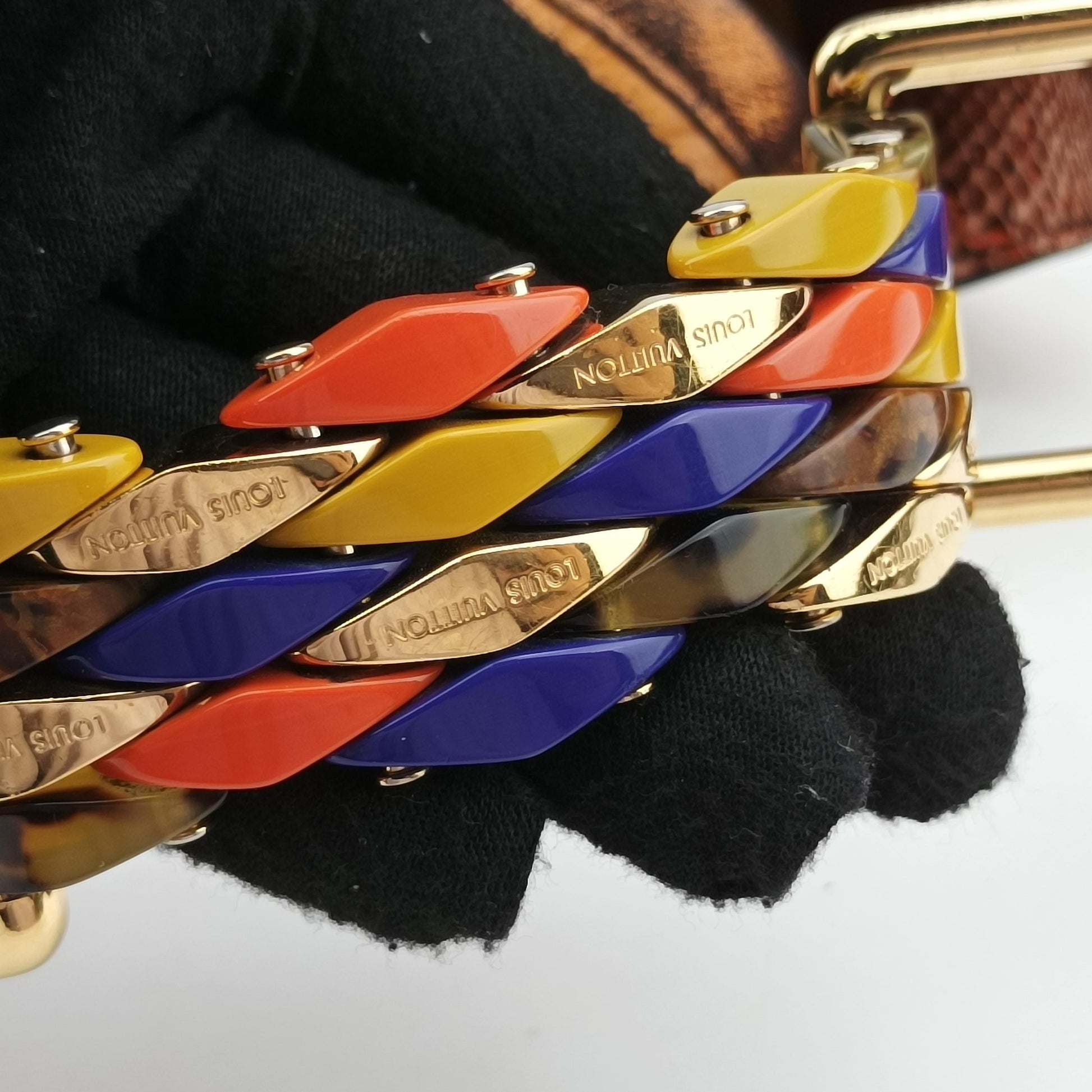 Kalahari PM JAUNE Monogram Exotic Leather x Python M97000 RC0088カラハリPM ジョーヌ モノグラム エキゾチック レザー ×パイソン M97000 RC0088