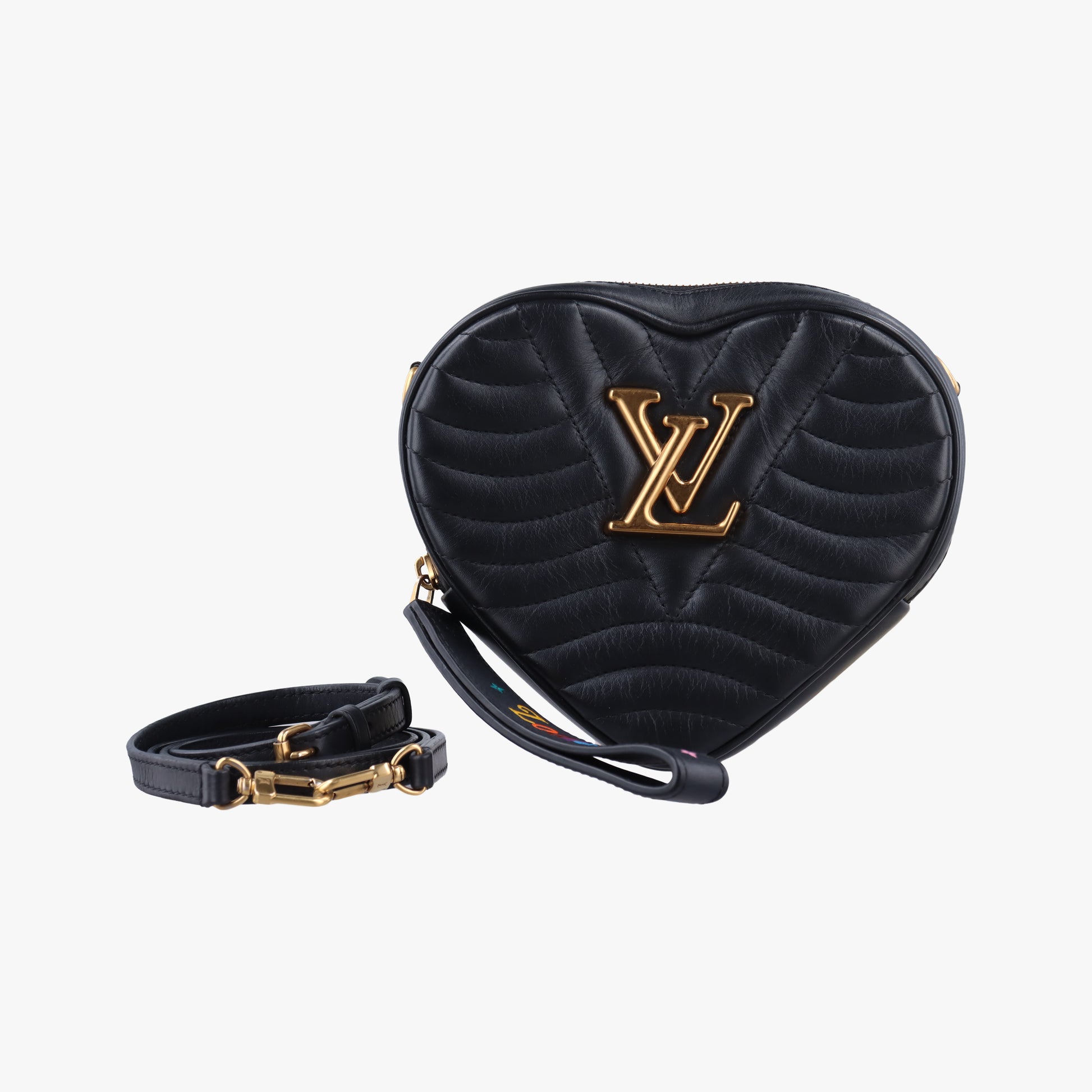 new wave heart Black Leather M52796 NZ4193ニューウェーブ ハート ブラック レザー M52796 NZ4193