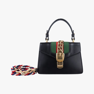 Sylvie Black Leather 470270 G023499935シルヴィ ブラック レザー 470270 G023499935