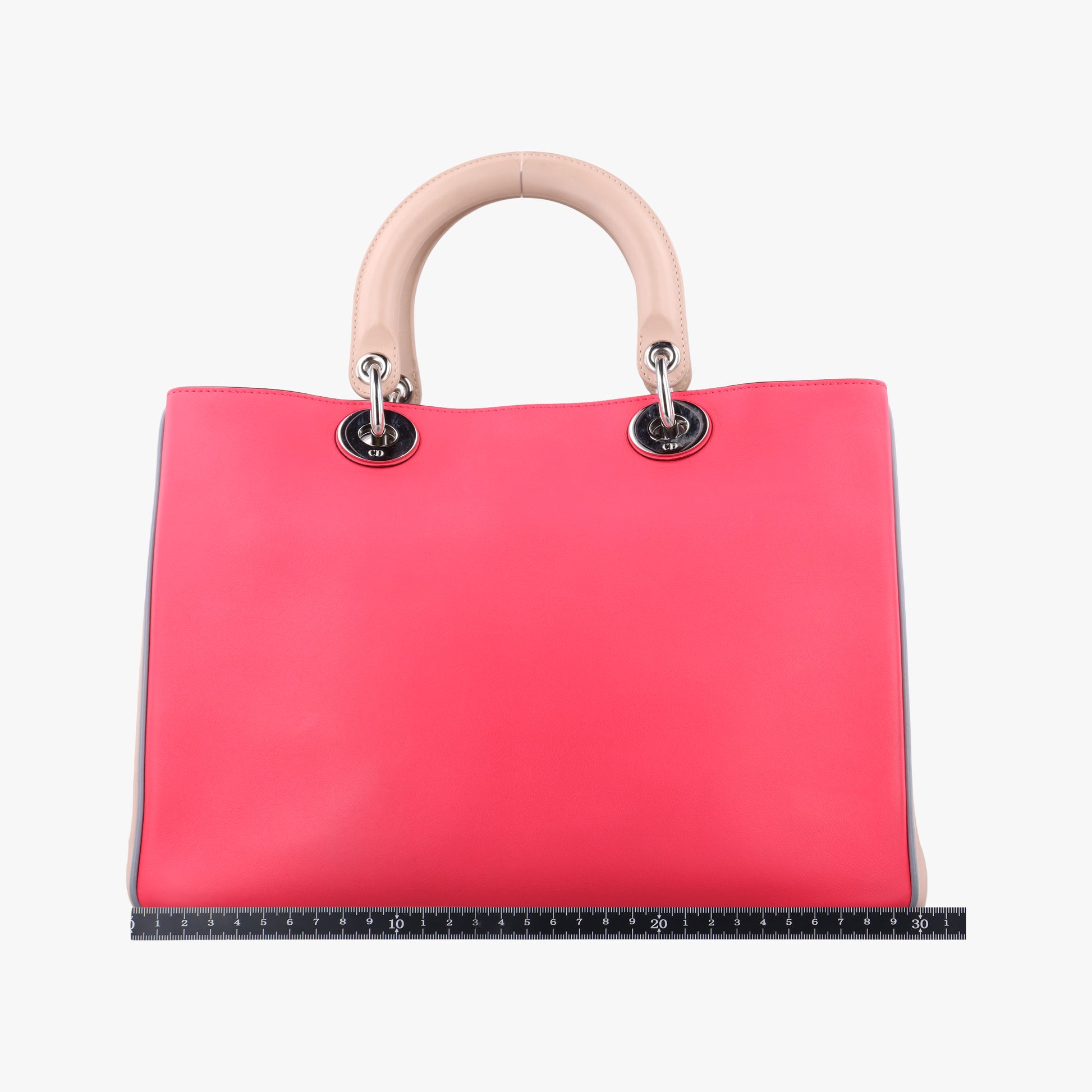 Diorissimo pink x beige Leather 09-MA-0134ディオリッシモ ピンク×ベージュ レザー 09-MA-0134