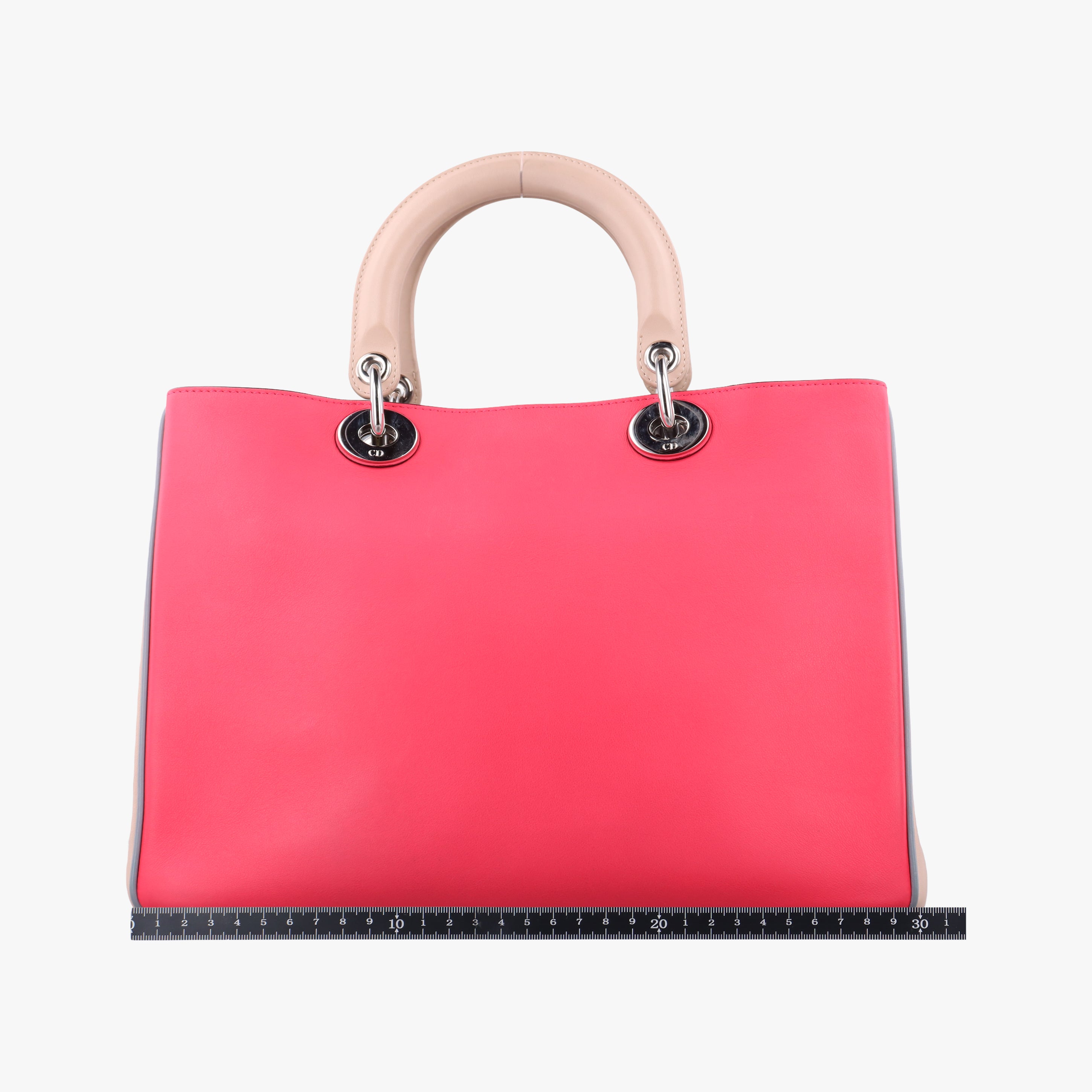 Diorissimo pink x beige Leather 09-MA-0134ディオリッシモ ピンク×ベージュ レザー 09-MA-0134