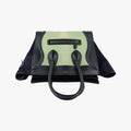 Luggage Mini Shopper Black x Green Leather×ponyhair S-GA-0183ラゲージミニショッパー ブラック×グリーン レザー×ハラコ S-GA-0183