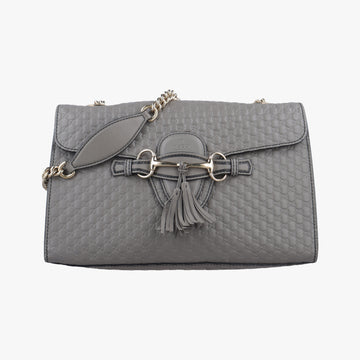 Emily Grey Leather 449635 H025836996エミリー グレー レザー 449635 H025836996