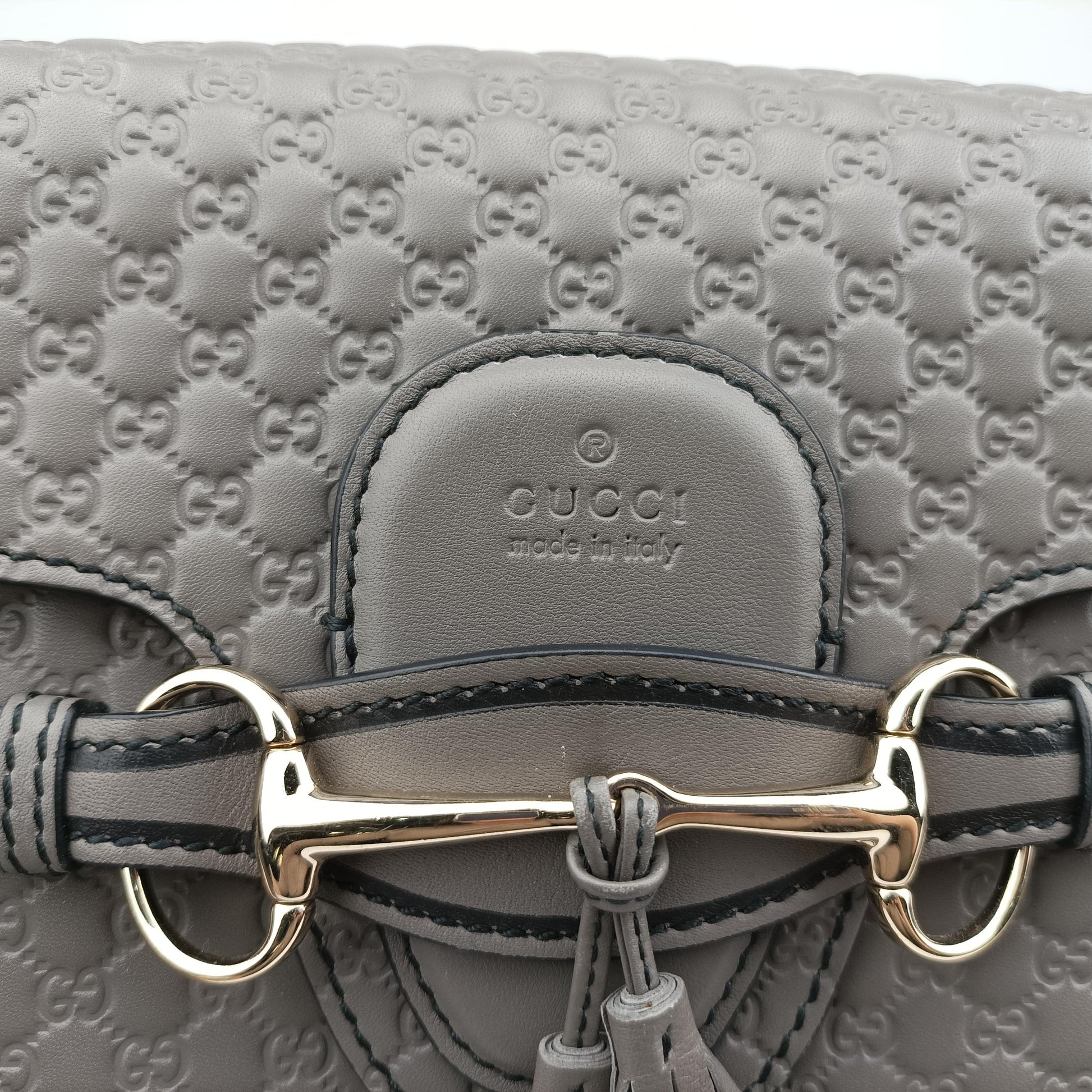 Emily Grey Leather 449635 H025836996エミリー グレー レザー 449635 H025836996