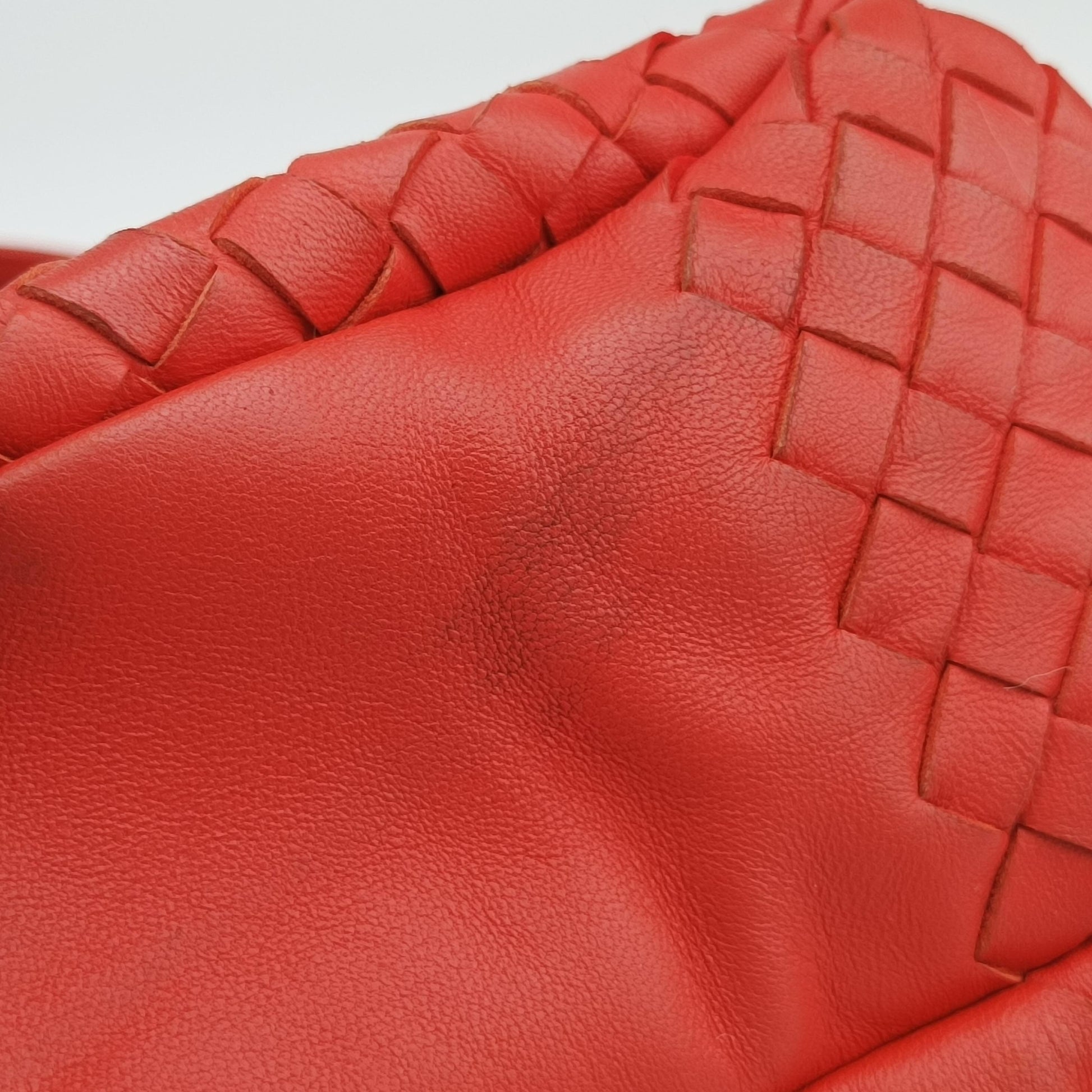 CAMPANA Intrecciato Orange lambskin 125787 V0016 6576 EPEV 2011 508 Cカンパーナ イントレチャート オレンジ ラムスキン 125787 V0016 6576 EPEV 2011 508 C