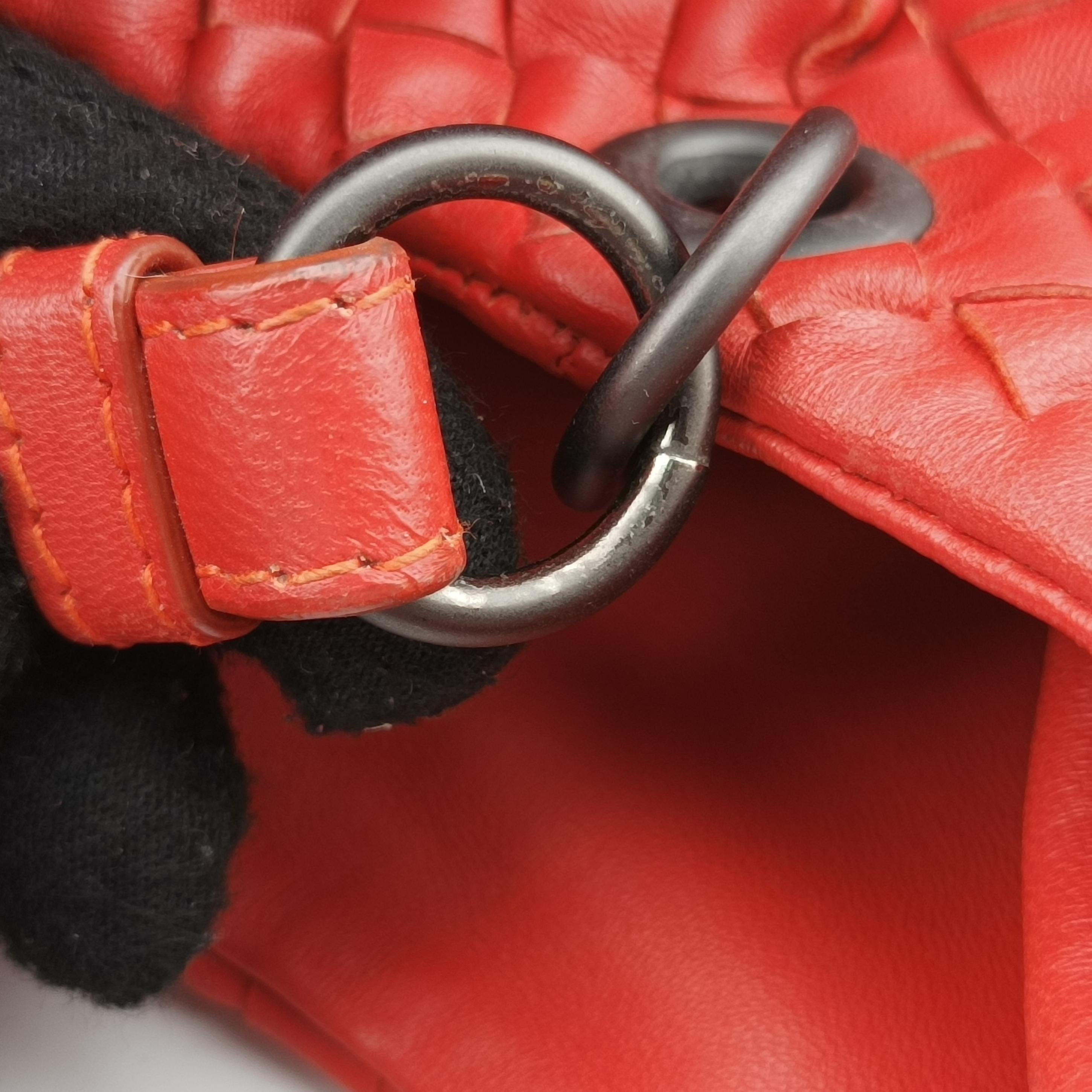 CAMPANA Intrecciato Orange lambskin 125787 V0016 6576 EPEV 2011 508 Cカンパーナ イントレチャート オレンジ ラムスキン 125787 V0016 6576 EPEV 2011 508 C